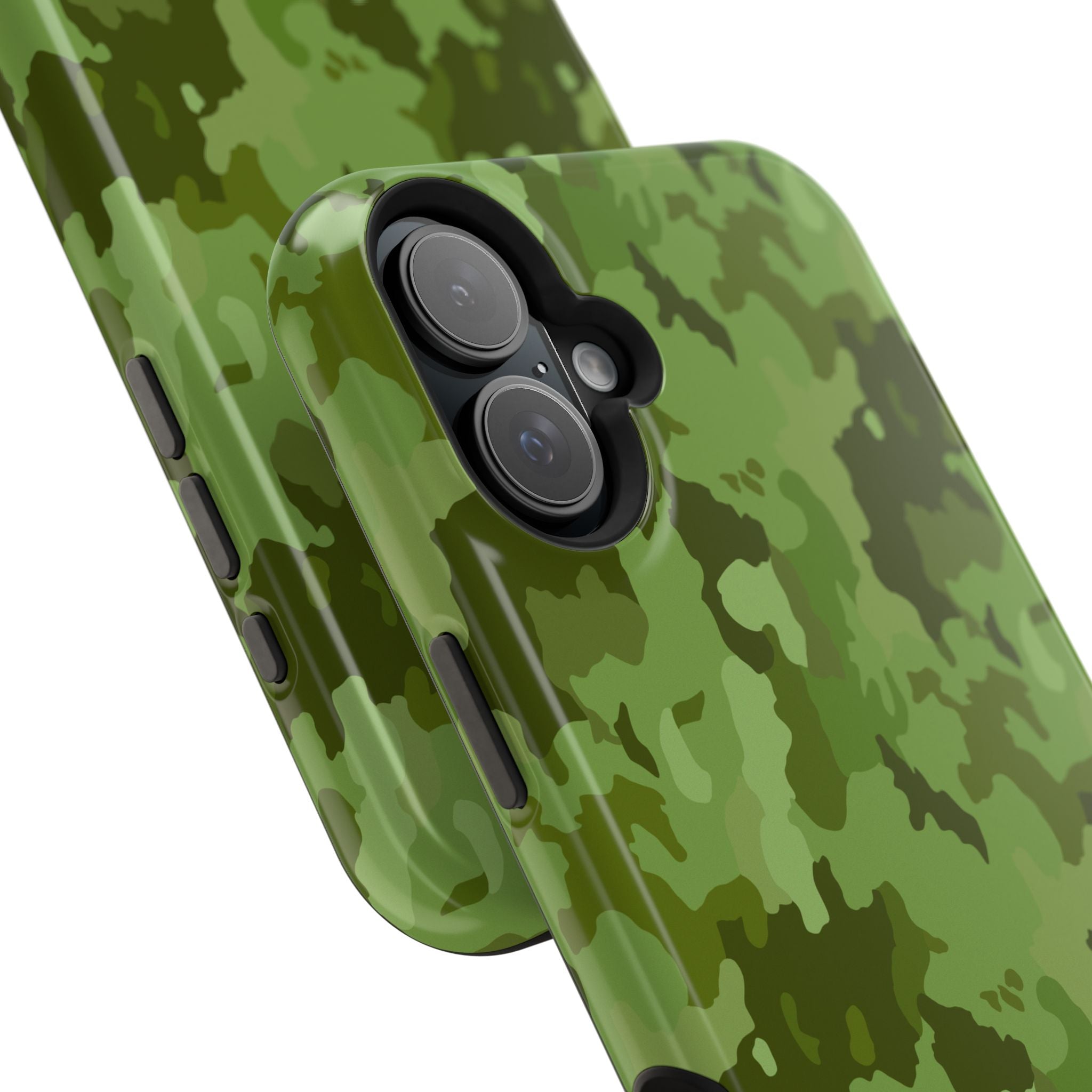 Magnetic Impact-Resistant Cases - Green Camo