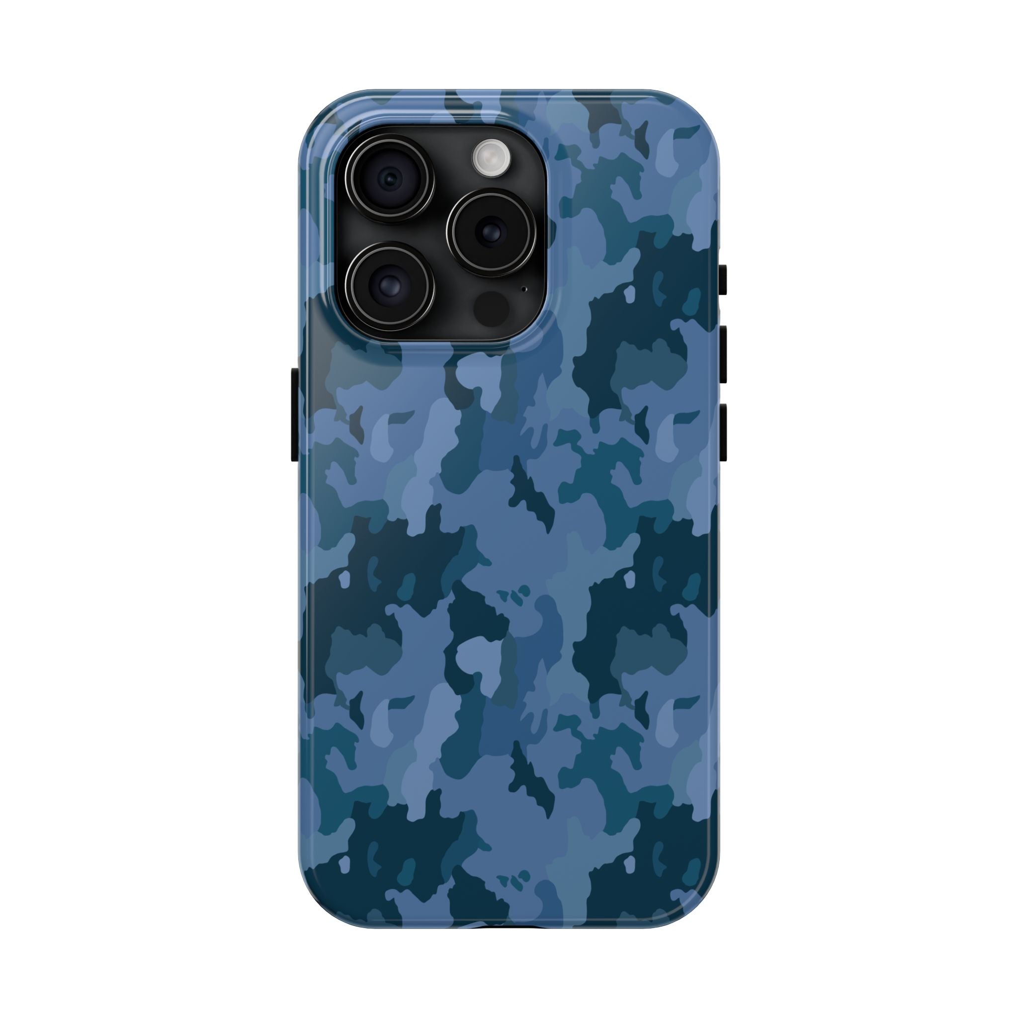 Tough Phone Cases - Blue Camo