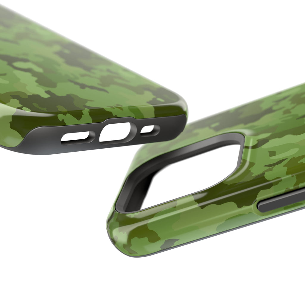 Magnetic Impact-Resistant Cases - Green Camo