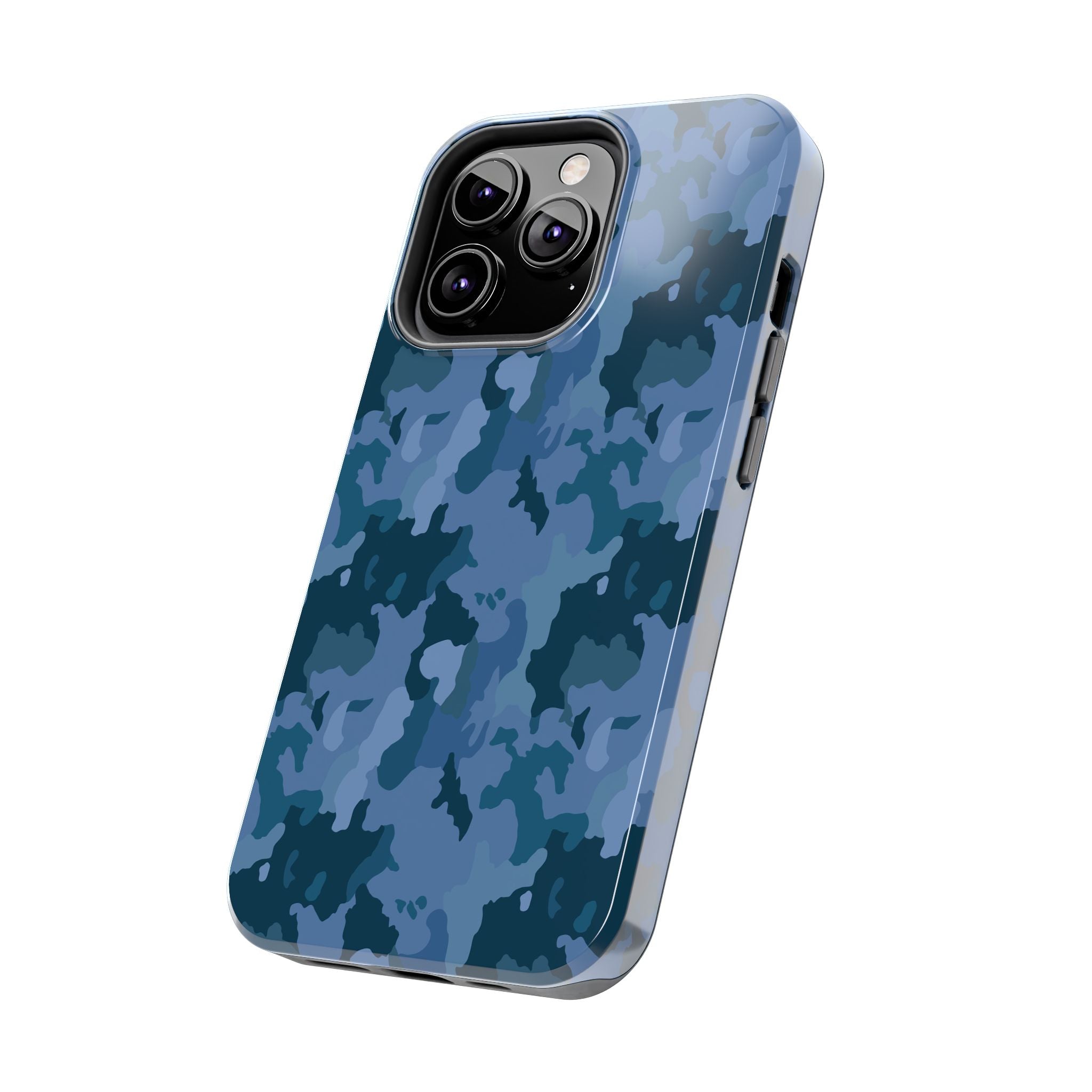 Tough Phone Cases - Blue Camo