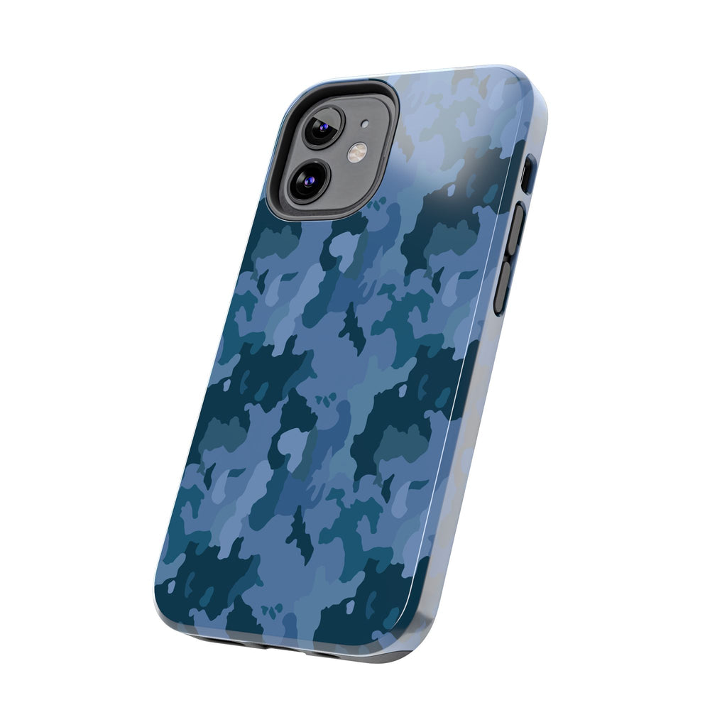 Tough Phone Cases - Blue Camo