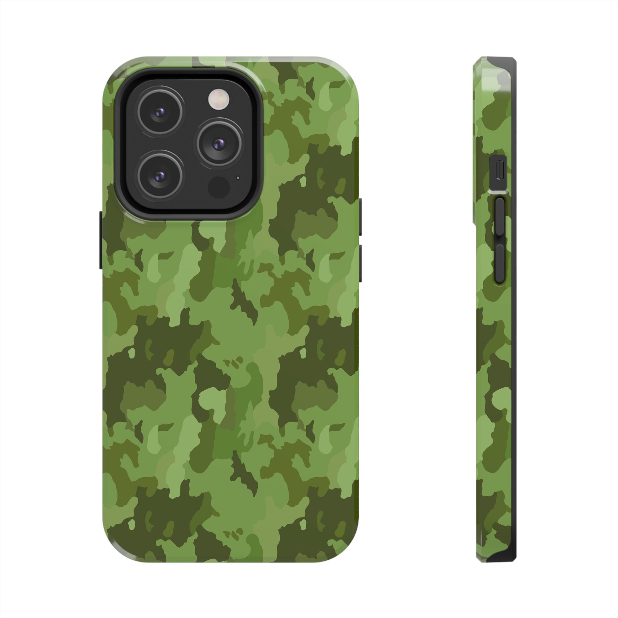 Tough Phone Cases - Green Camo