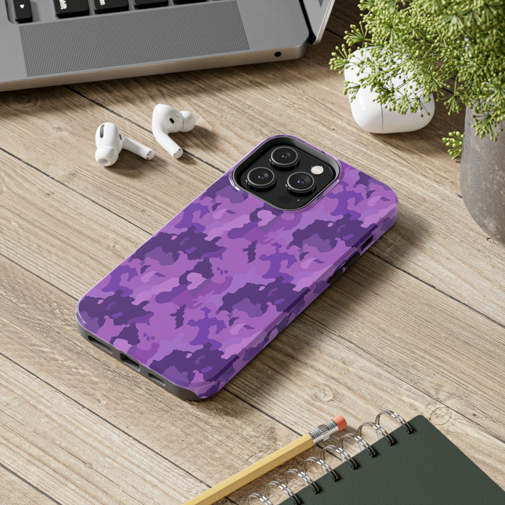 Tough Phone Cases - Purple Camo