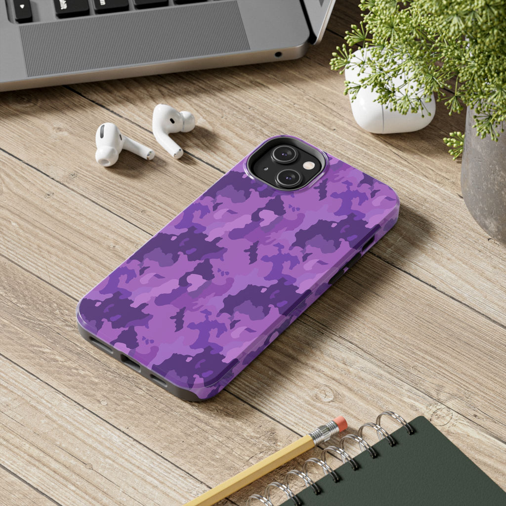 Tough Phone Cases - Purple Camo