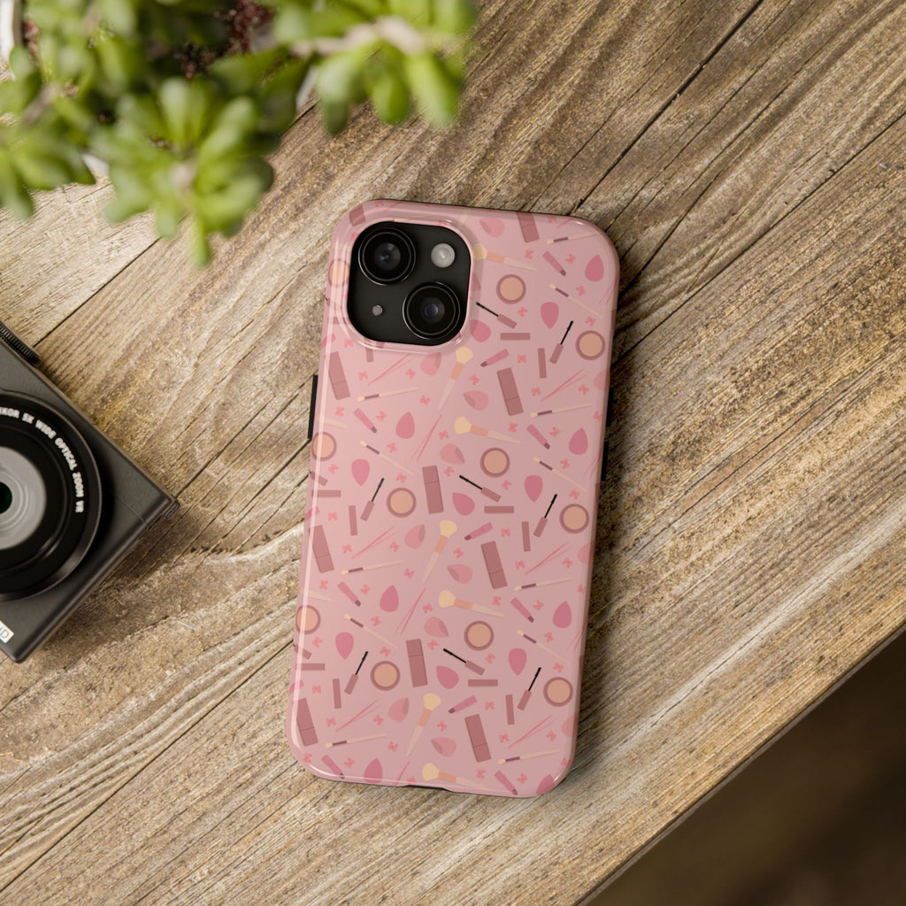 Phone Case - Pink Aesthetic Makeup Design