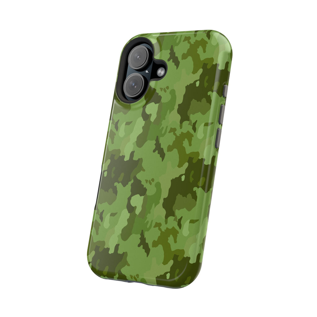 Magnetic Impact-Resistant Cases - Green Camo