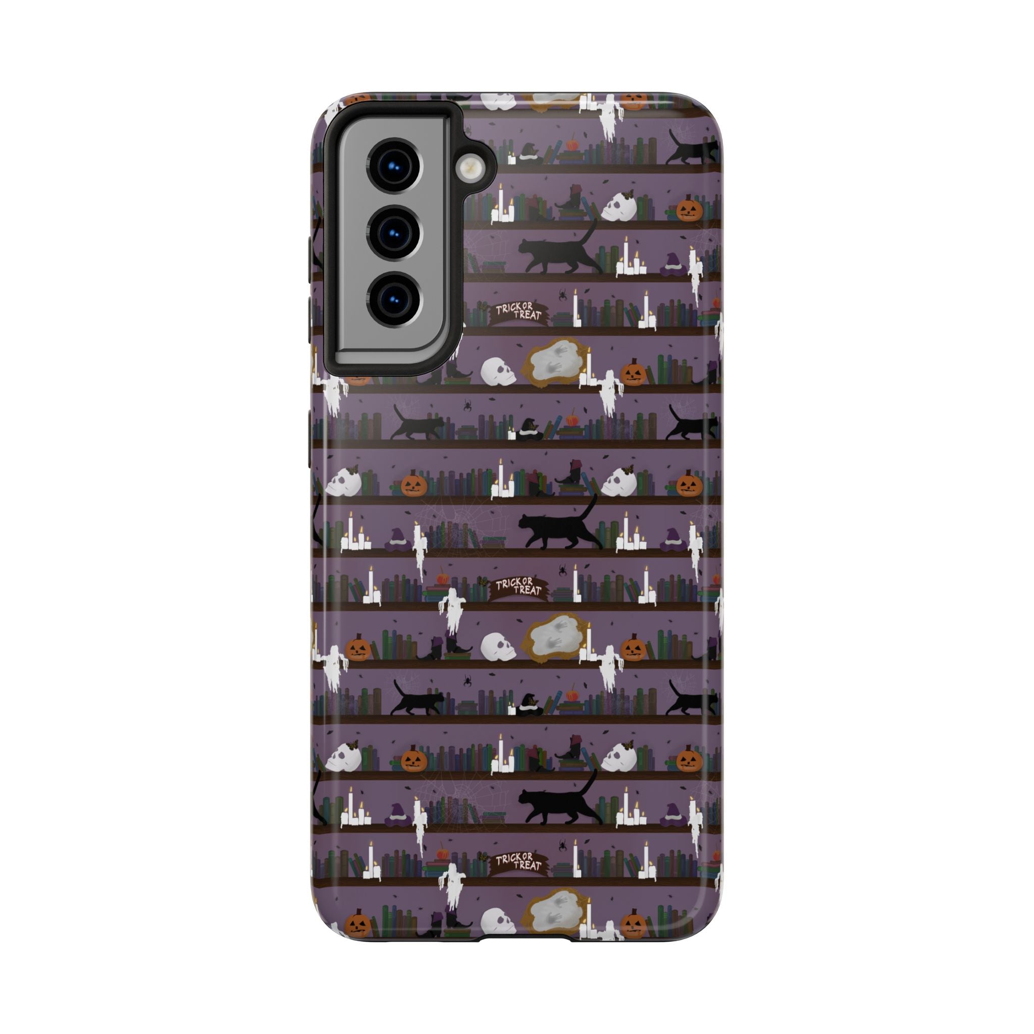 Tough Phone Cases - Spooky Bookcase
