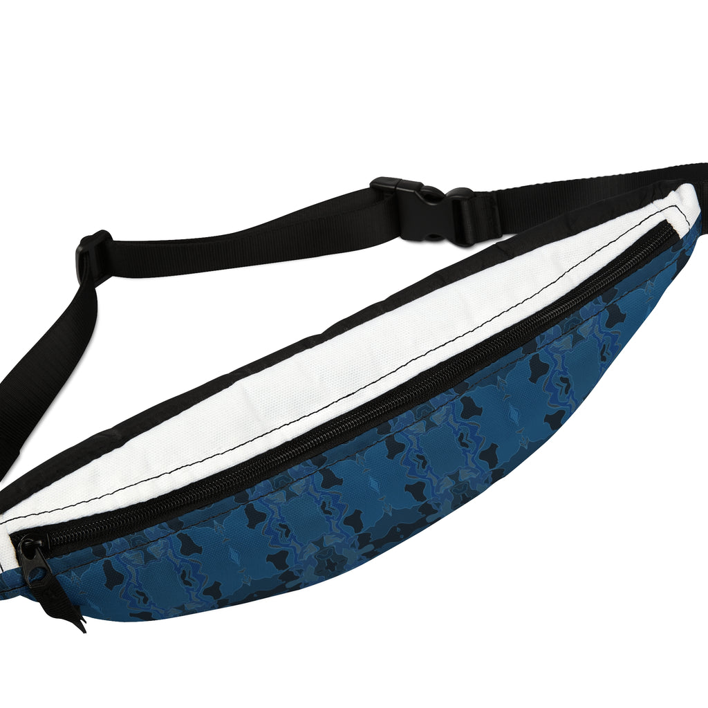 Fanny Pack - Blue Kaleidoscope Pattern