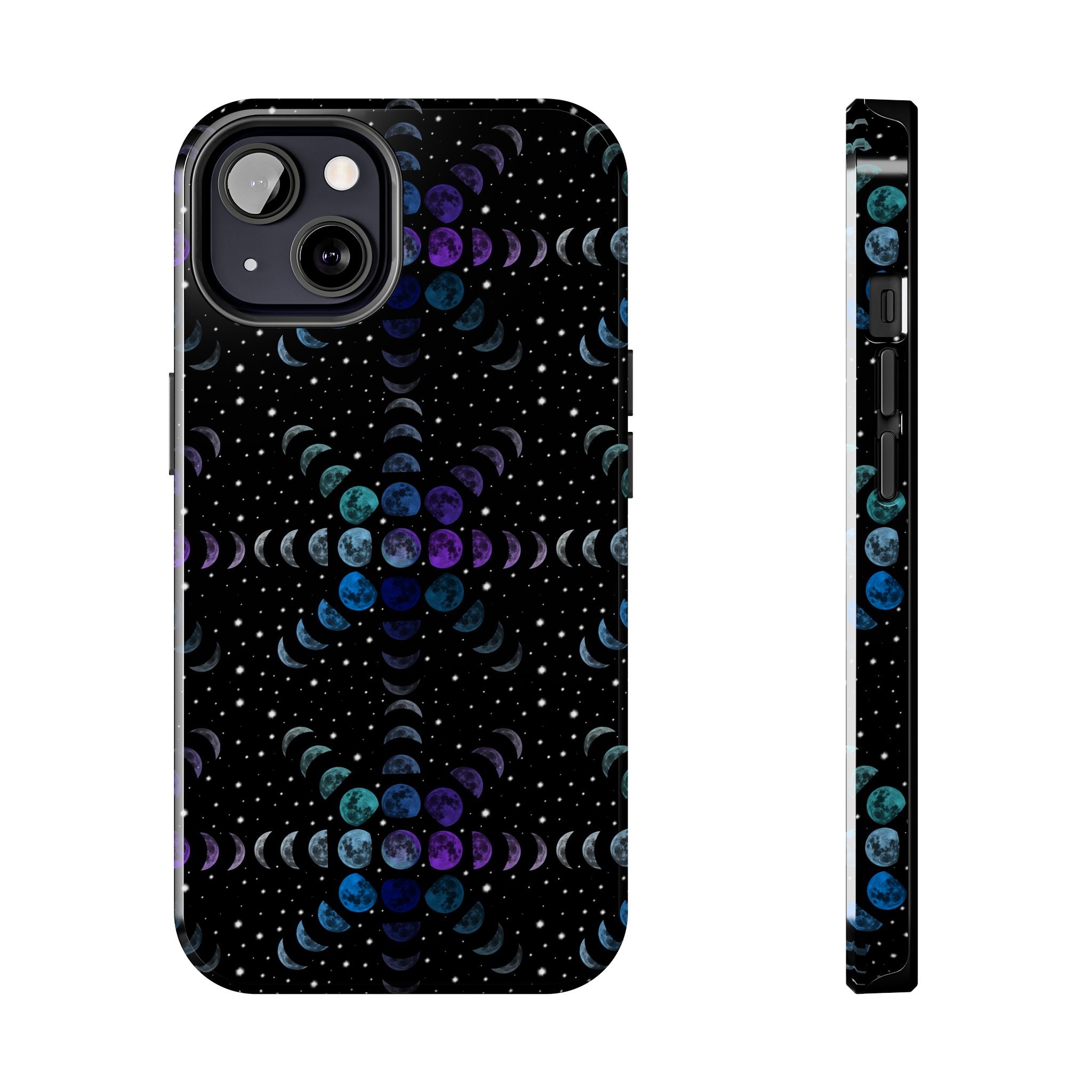 Tough Phone Cases - Multi-Colored Lunar Cycle
