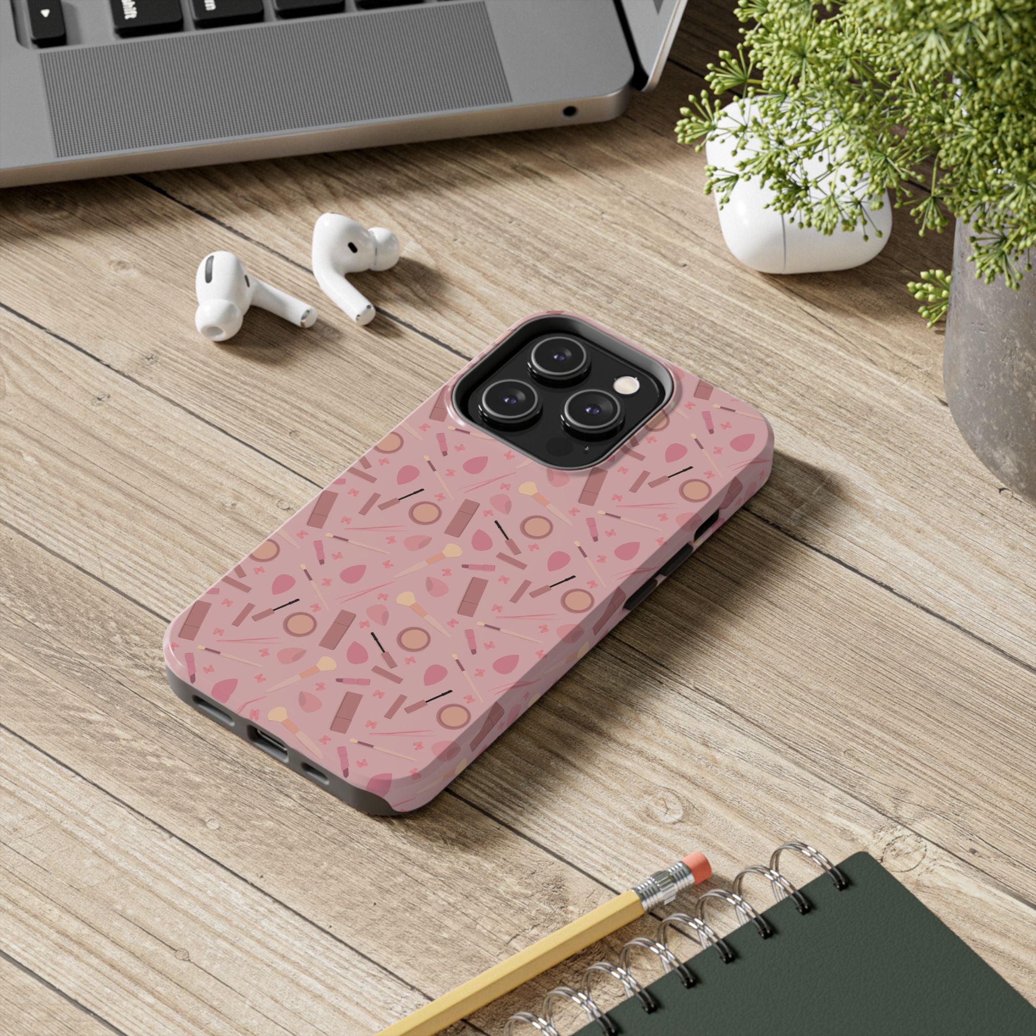 Phone Case - Pink Aesthetic Makeup Design