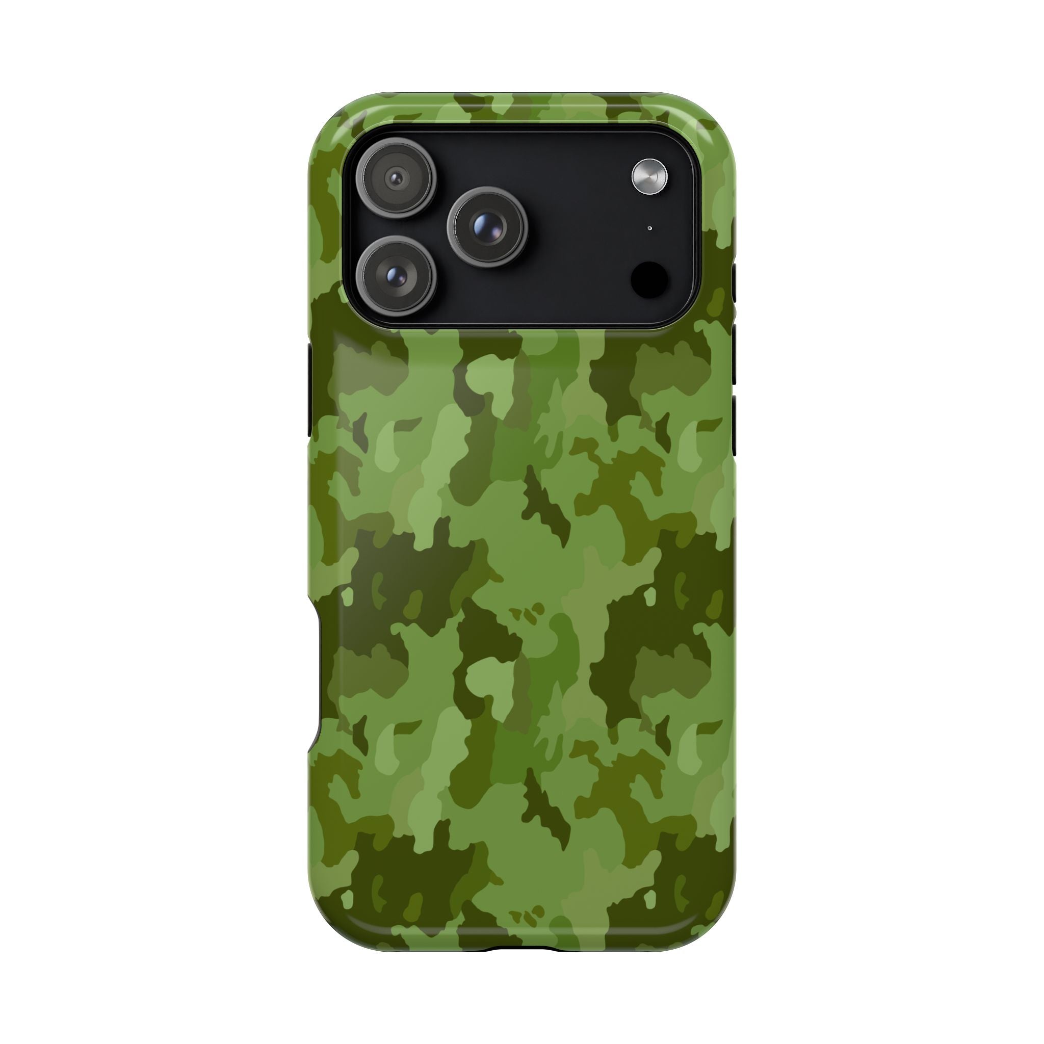 Magnetic Impact-Resistant Cases - Green Camo