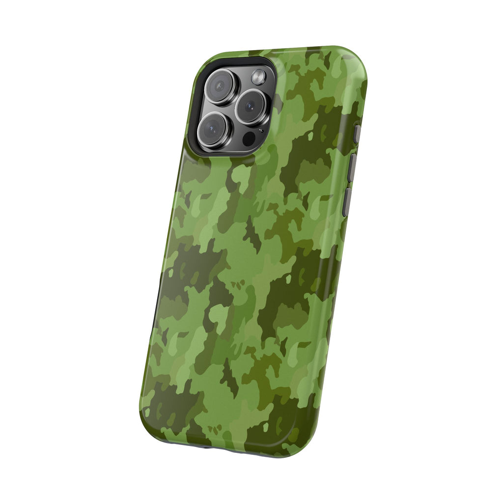 Magnetic Impact-Resistant Cases - Green Camo