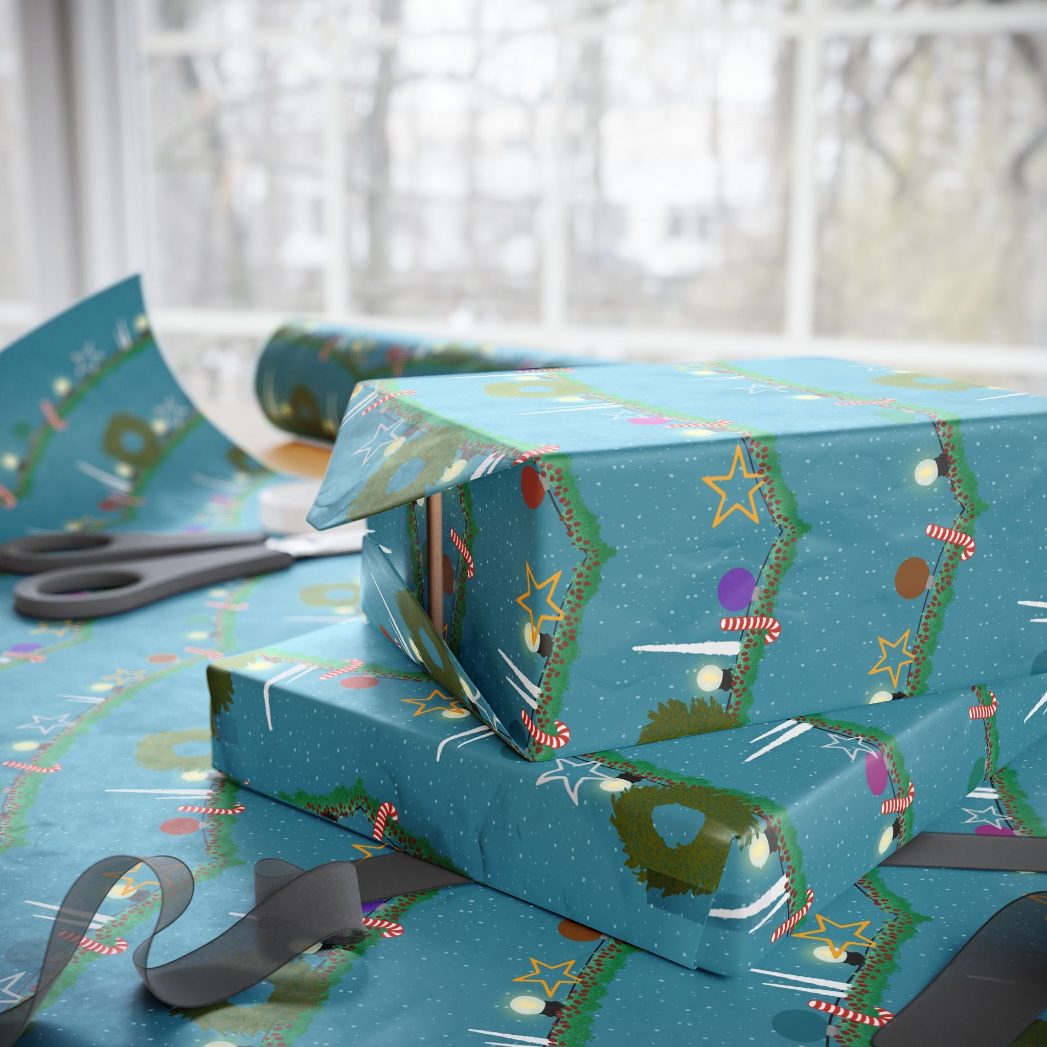 Wrapping Papers - Christmas Garland