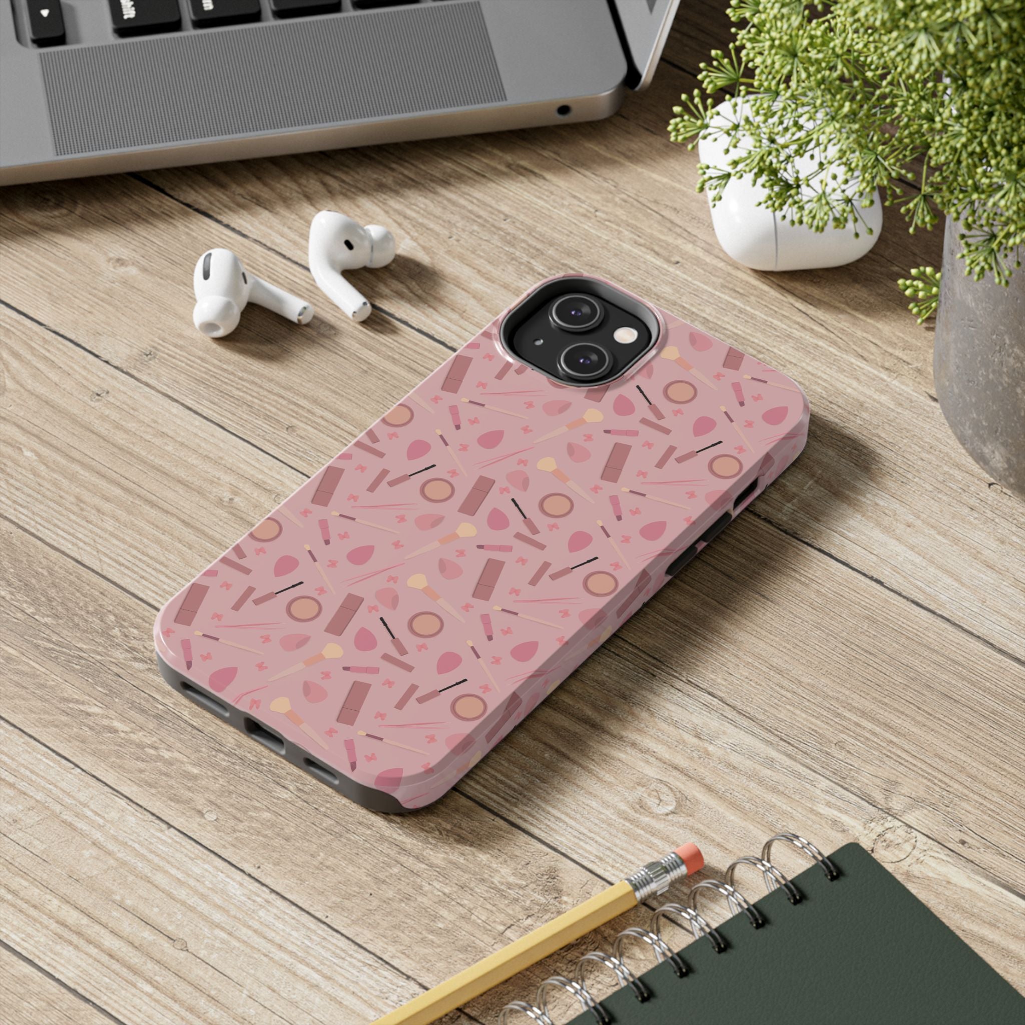 Phone Case - Pink Aesthetic Makeup Design