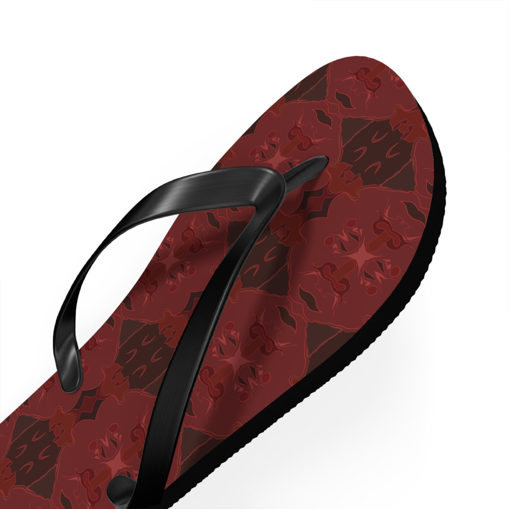 Flip Flops - Red Kaleidoscope