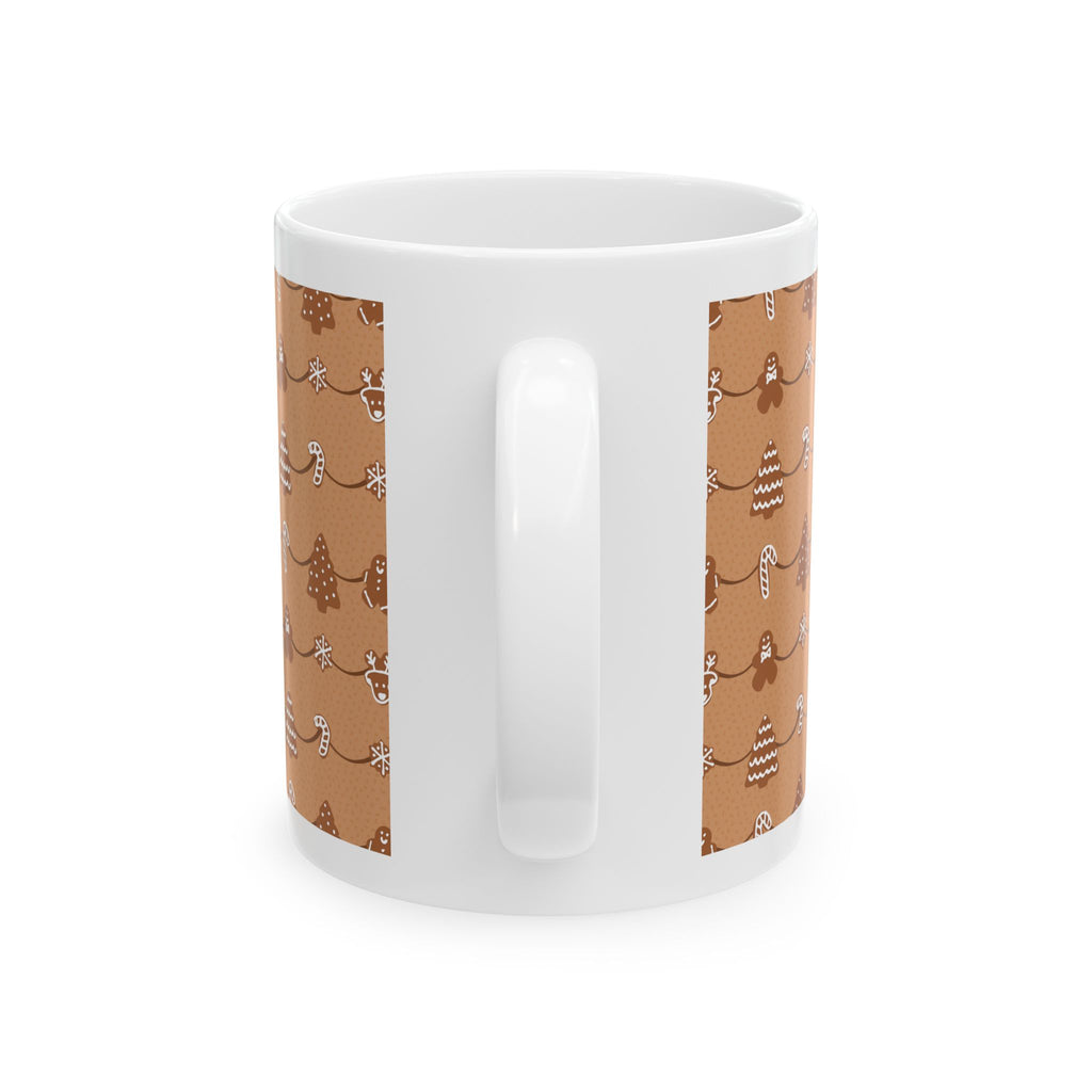 Mug with Gingerbread Cookies Design