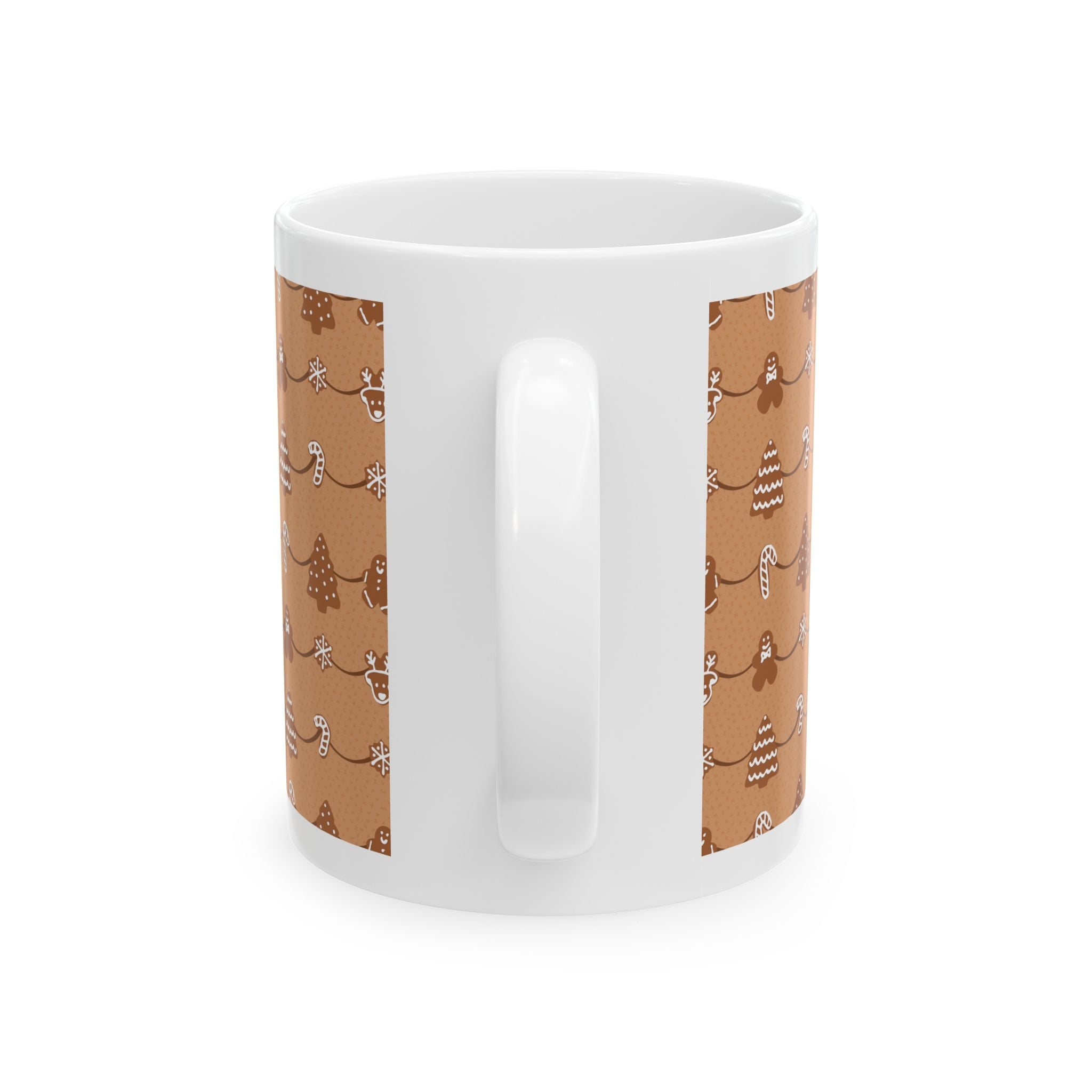 Mug with Gingerbread Cookies Design
