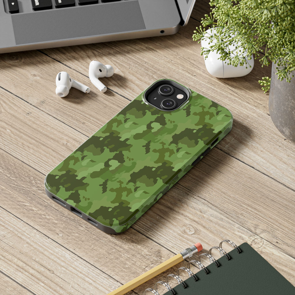 Tough Phone Cases - Green Camo