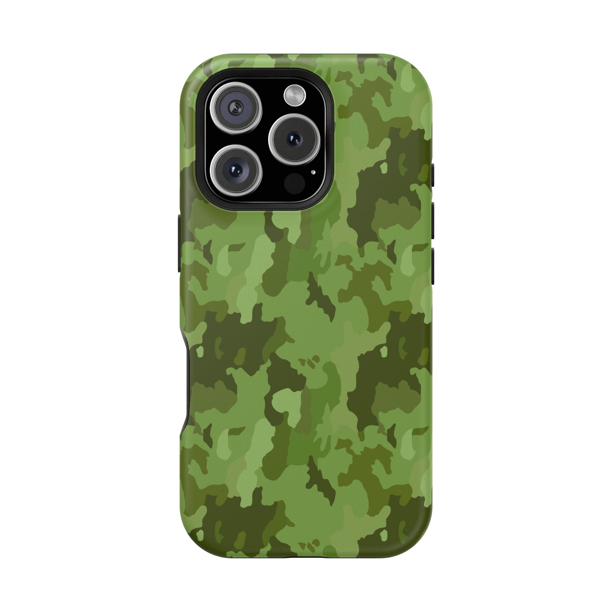 Magnetic Impact-Resistant Cases - Green Camo