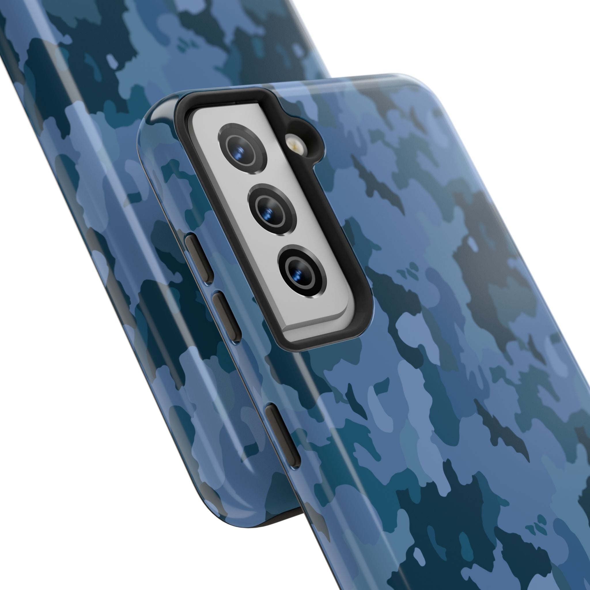 Tough Phone Cases - Blue Camo