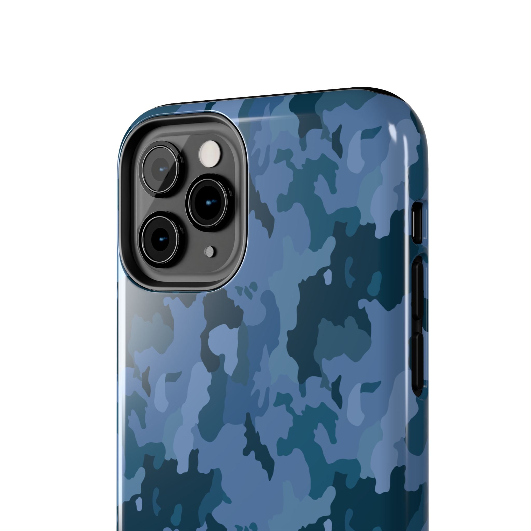 Tough Phone Cases - Blue Camo