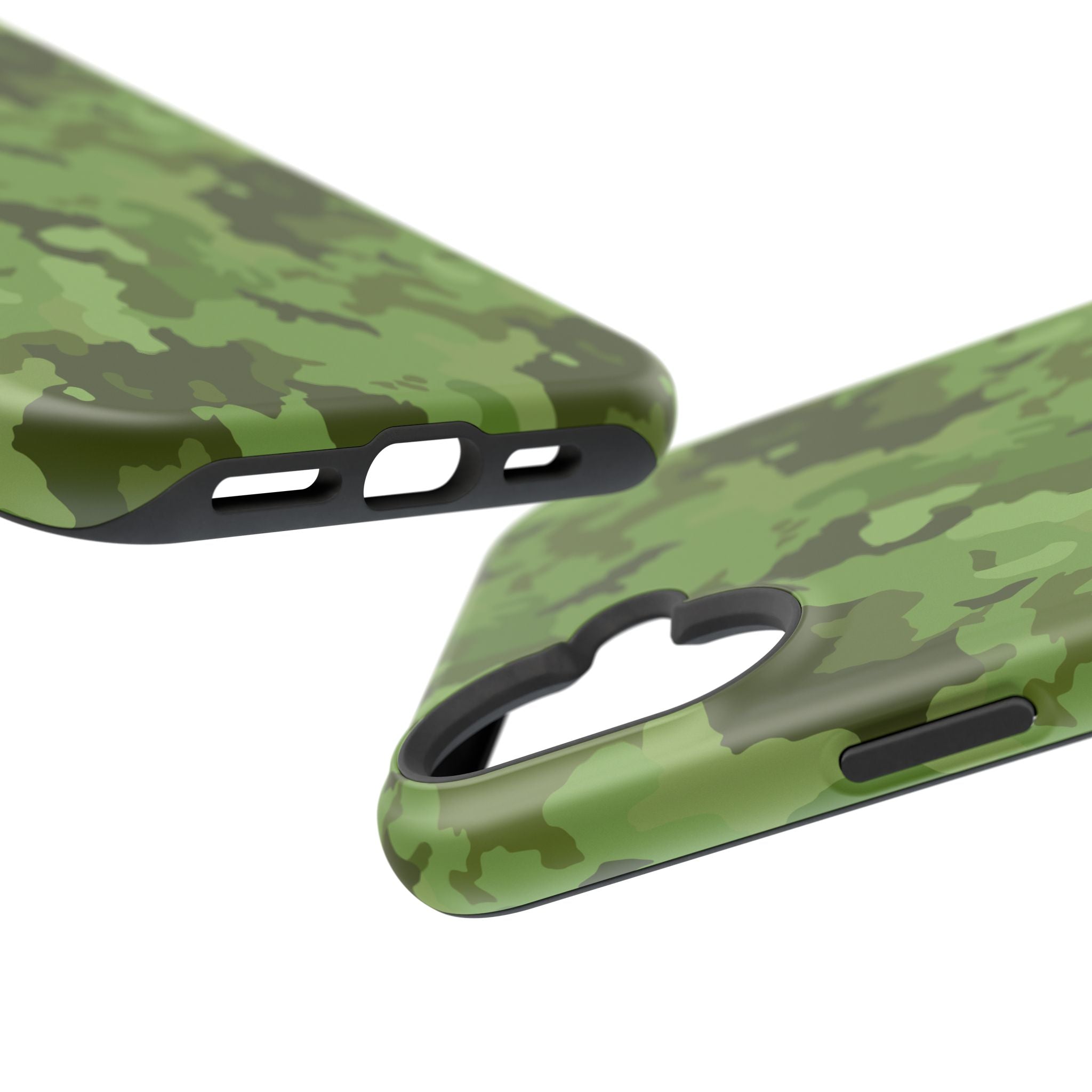 Magnetic Impact-Resistant Cases - Green Camo