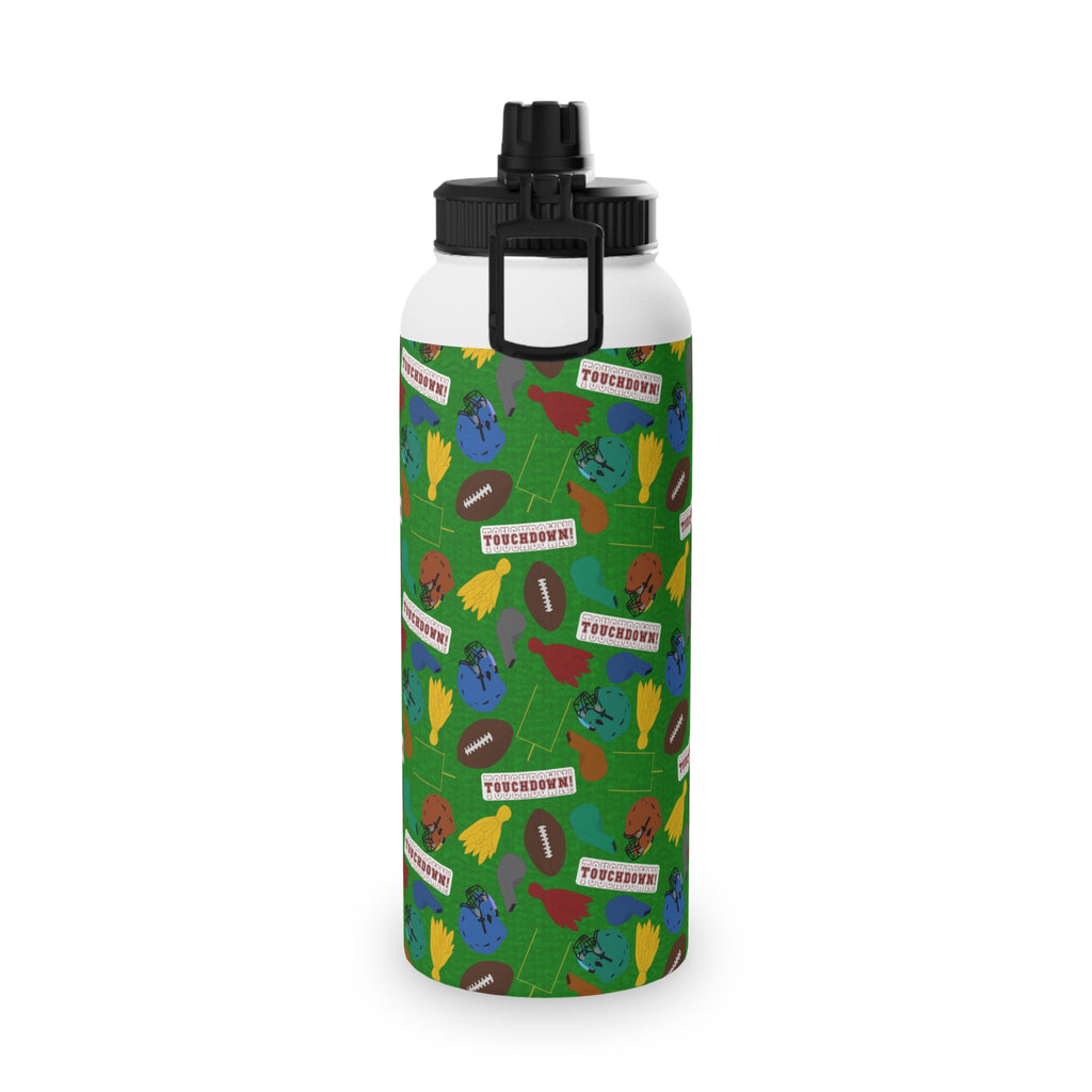 Stainless Steel Water Bottle, Sports Lid - Football
