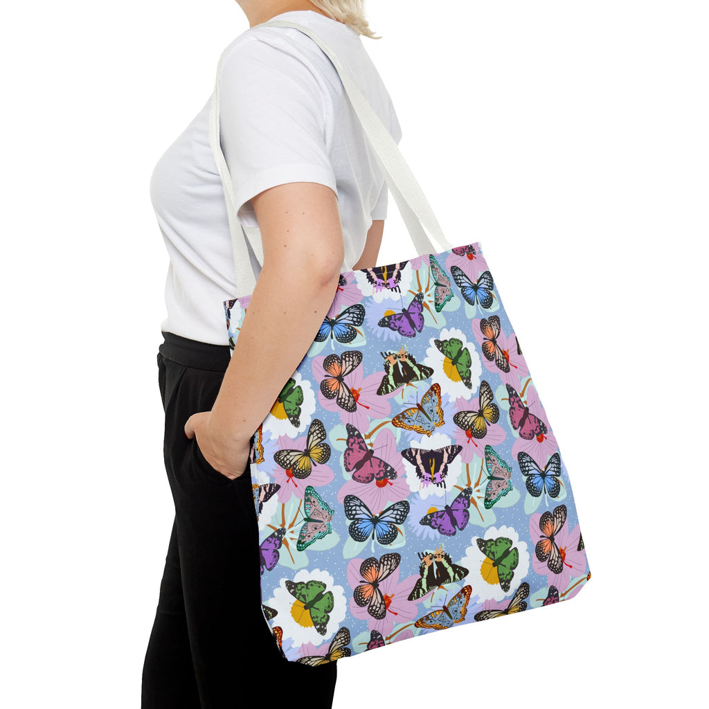 Tote Bag - Butterflies and Flowers