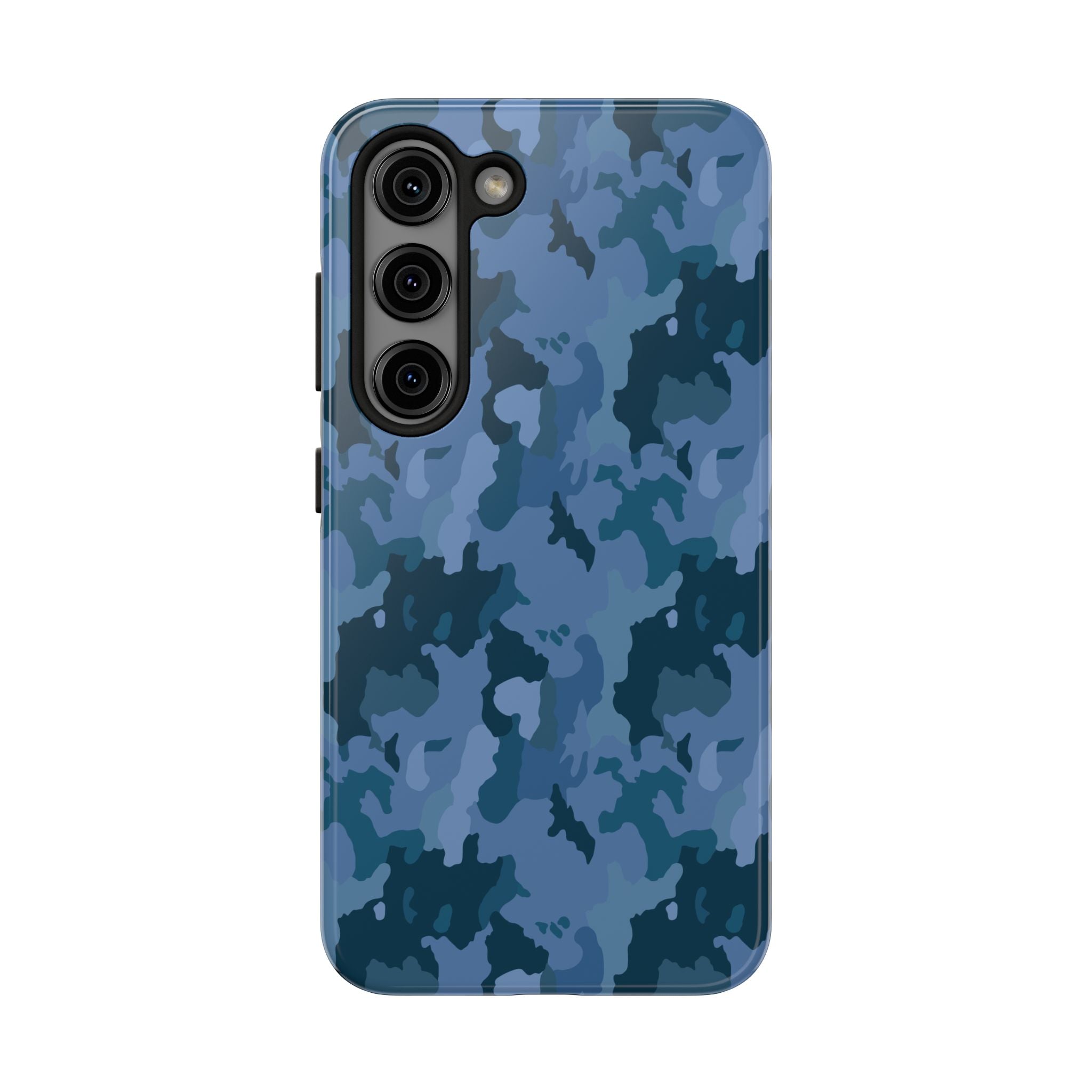 Tough Phone Cases - Blue Camo