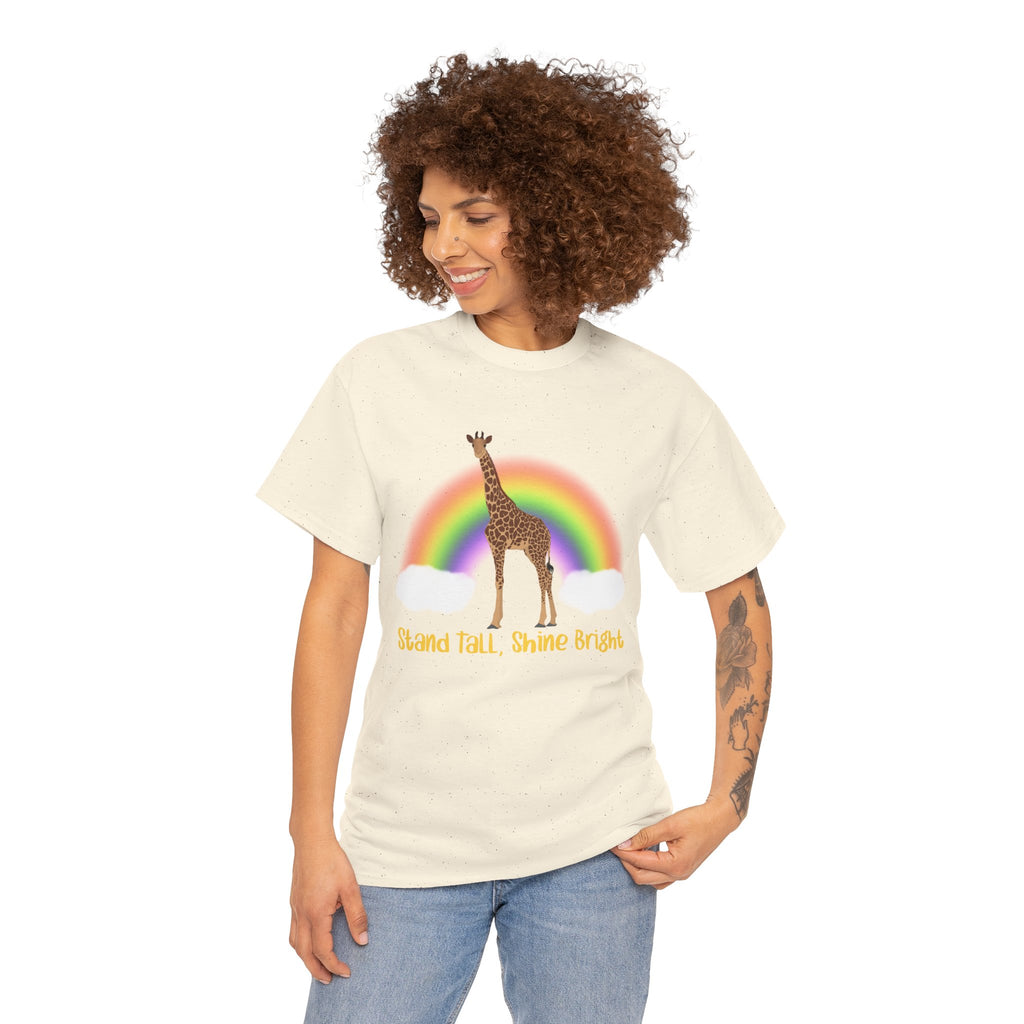 Unisex Heavy Cotton Tee - Stand Tall, Shine Bright
