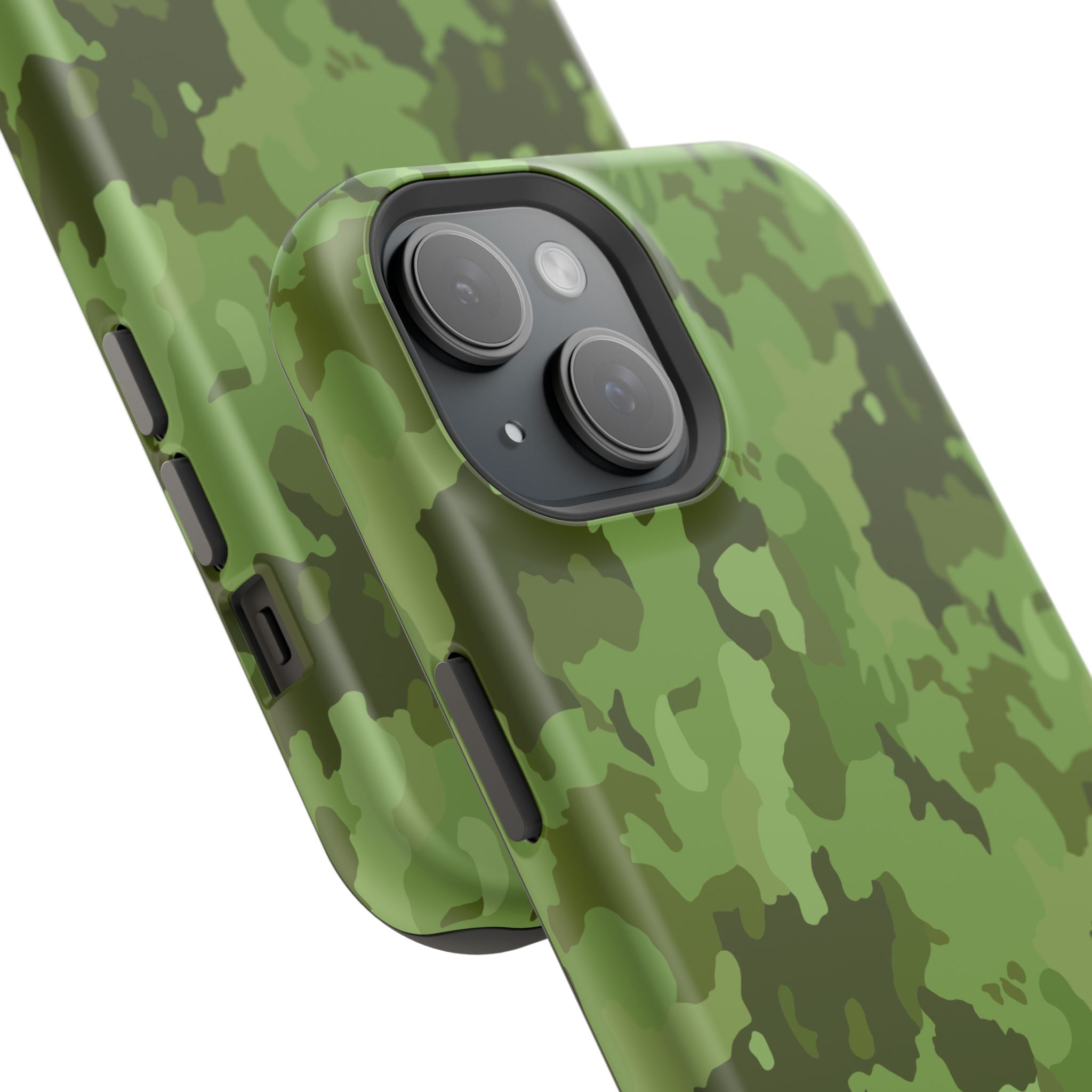 Magnetic Impact-Resistant Cases - Green Camo