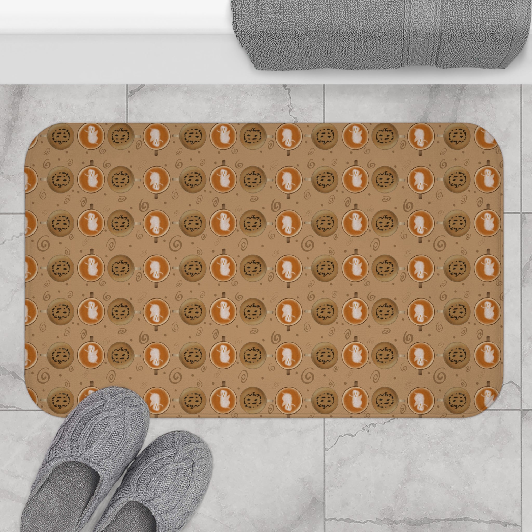 Bath Mat - Halloween Coffees