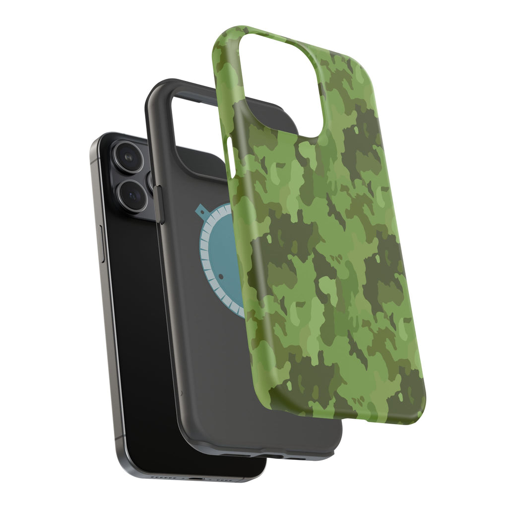 Magnetic Impact-Resistant Cases - Green Camo