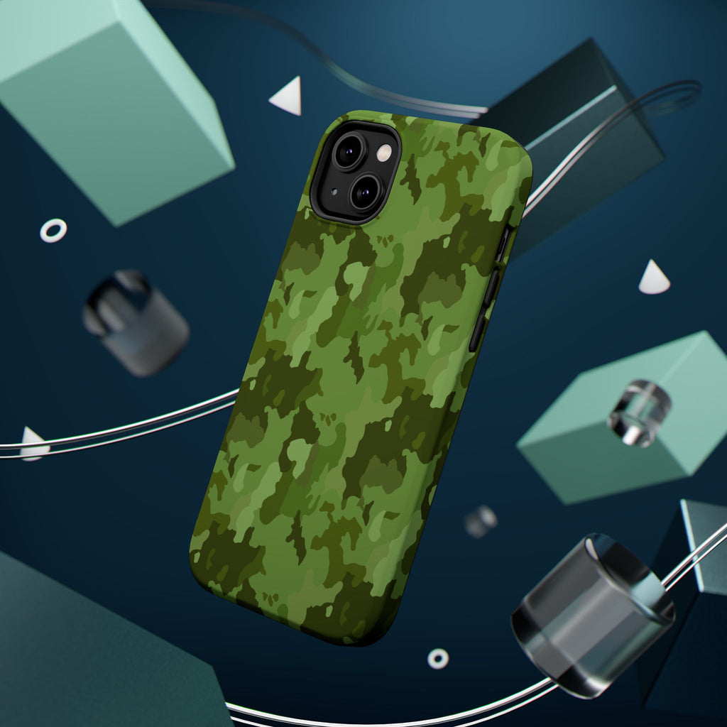 Magnetic Impact-Resistant Cases - Green Camo