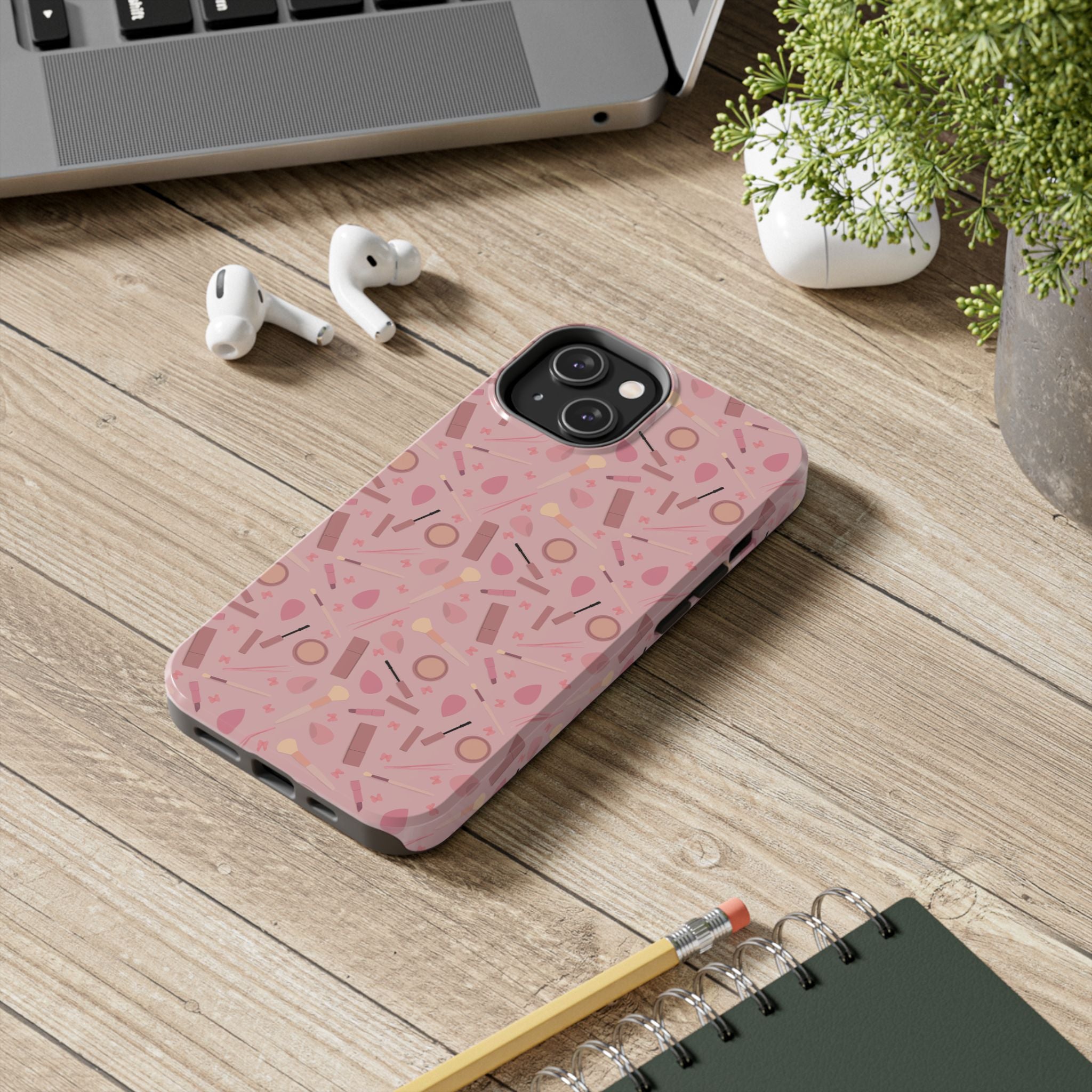 Phone Case - Pink Aesthetic Makeup Design
