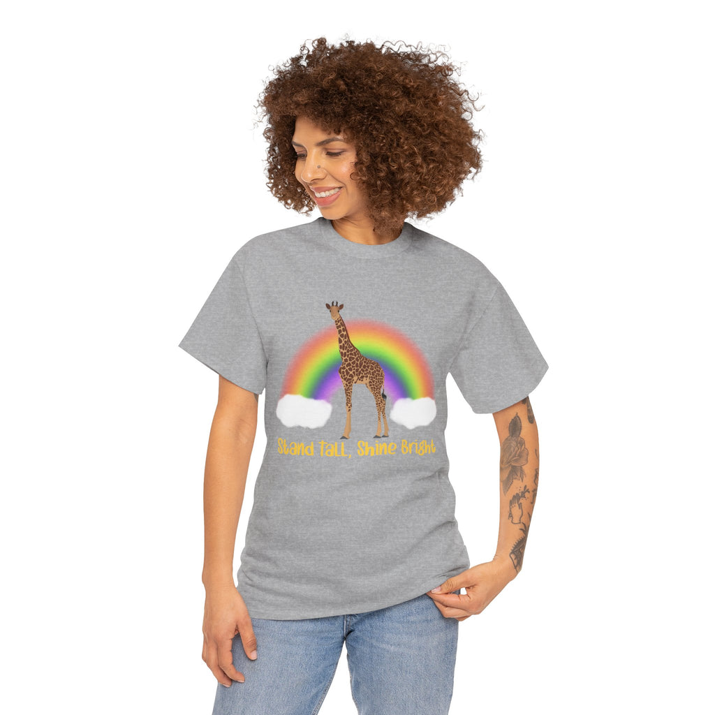 Unisex Heavy Cotton Tee - Stand Tall, Shine Bright