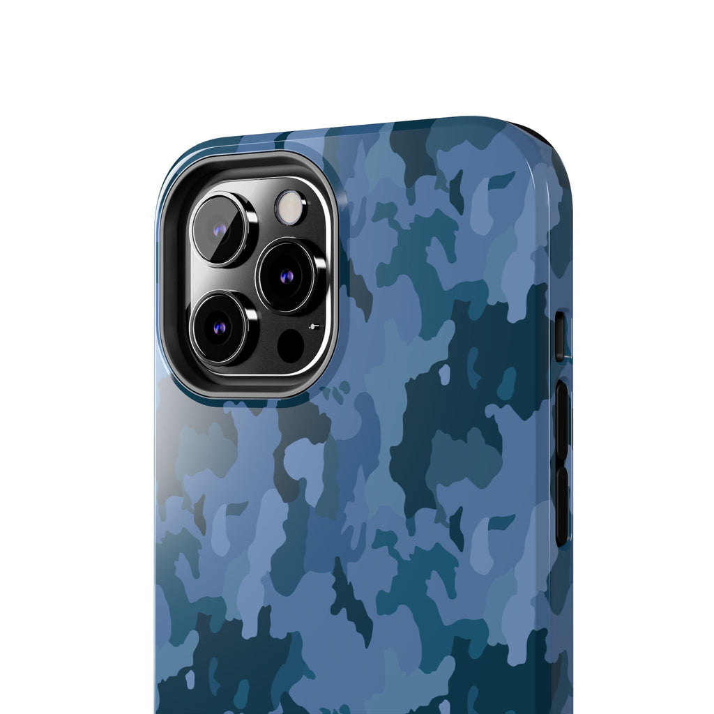 Tough Phone Cases - Blue Camo
