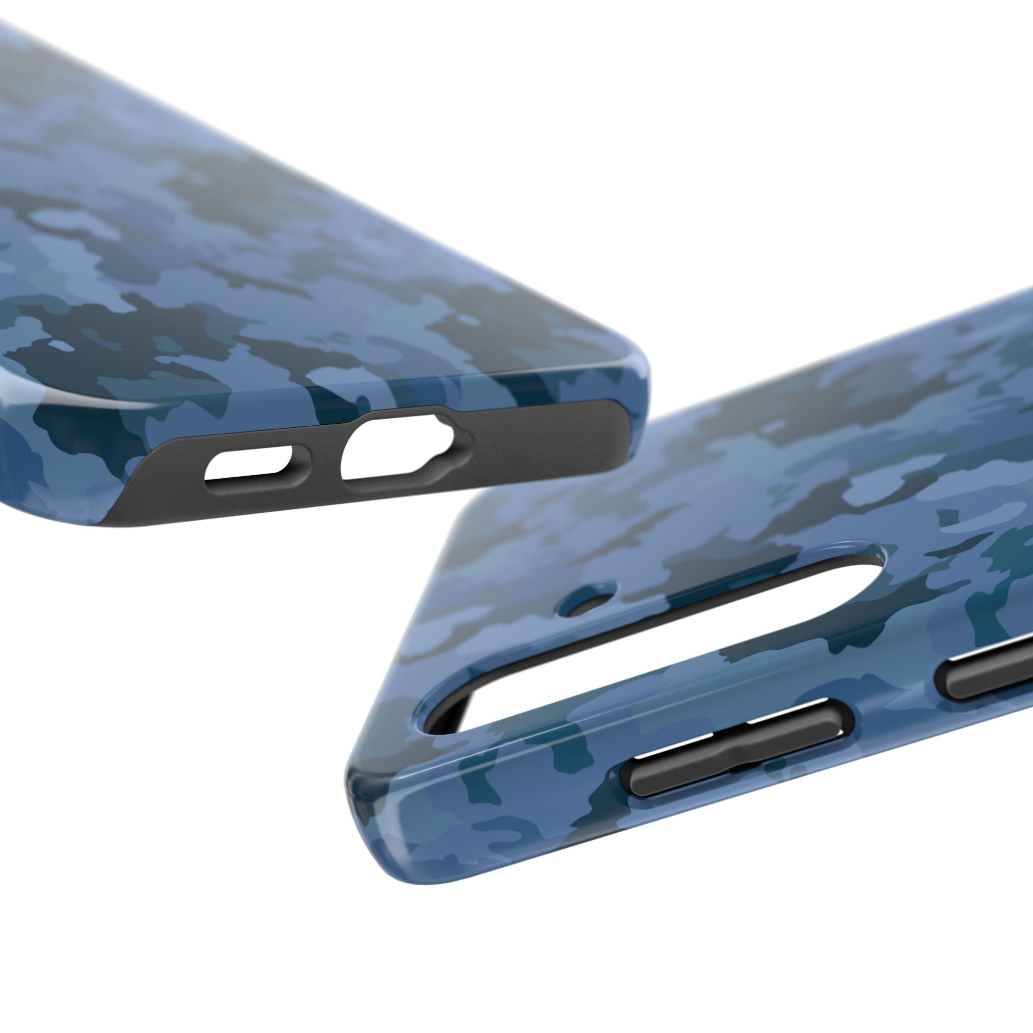 Tough Phone Cases - Blue Camo
