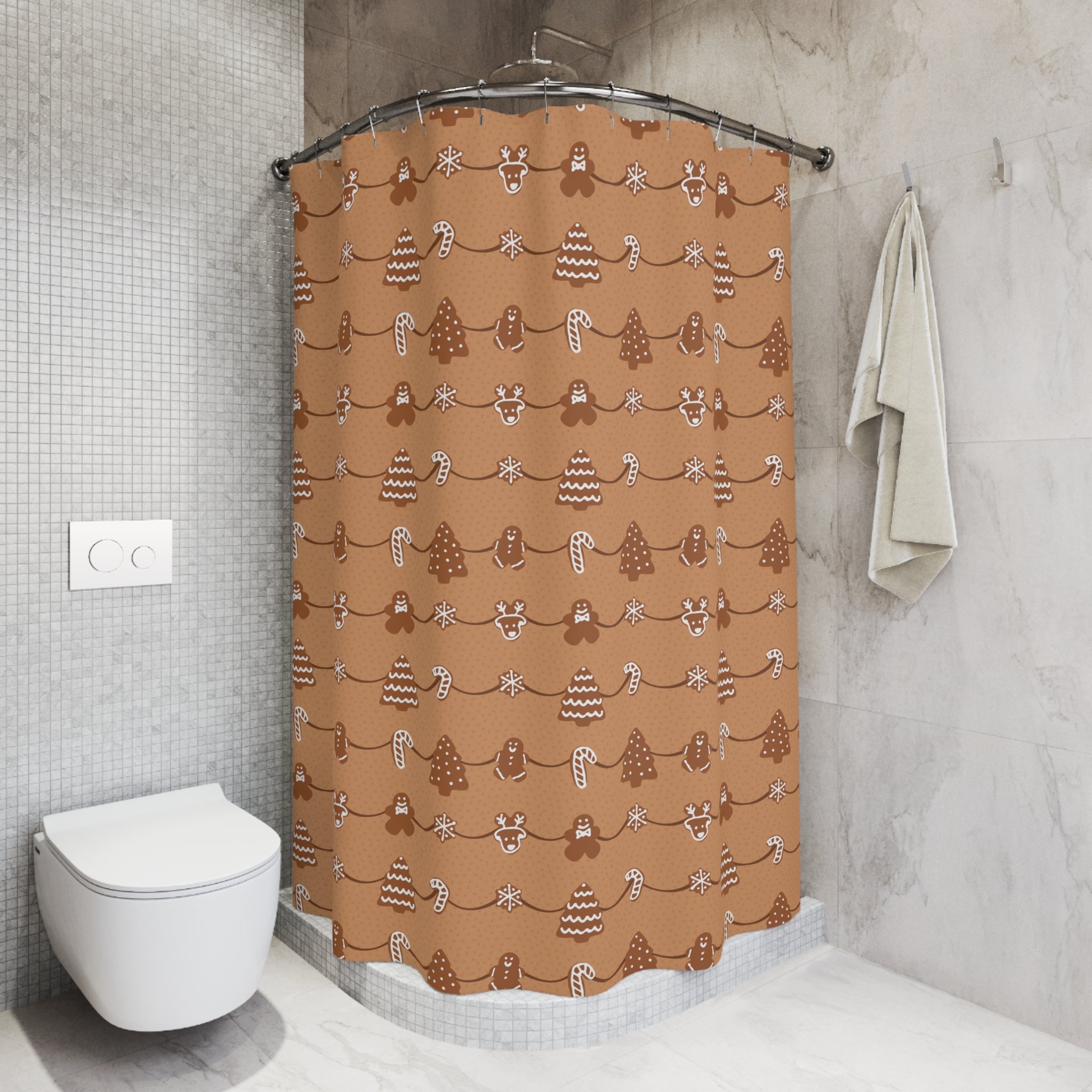 Shower Curtain - Gingerbread Cookies