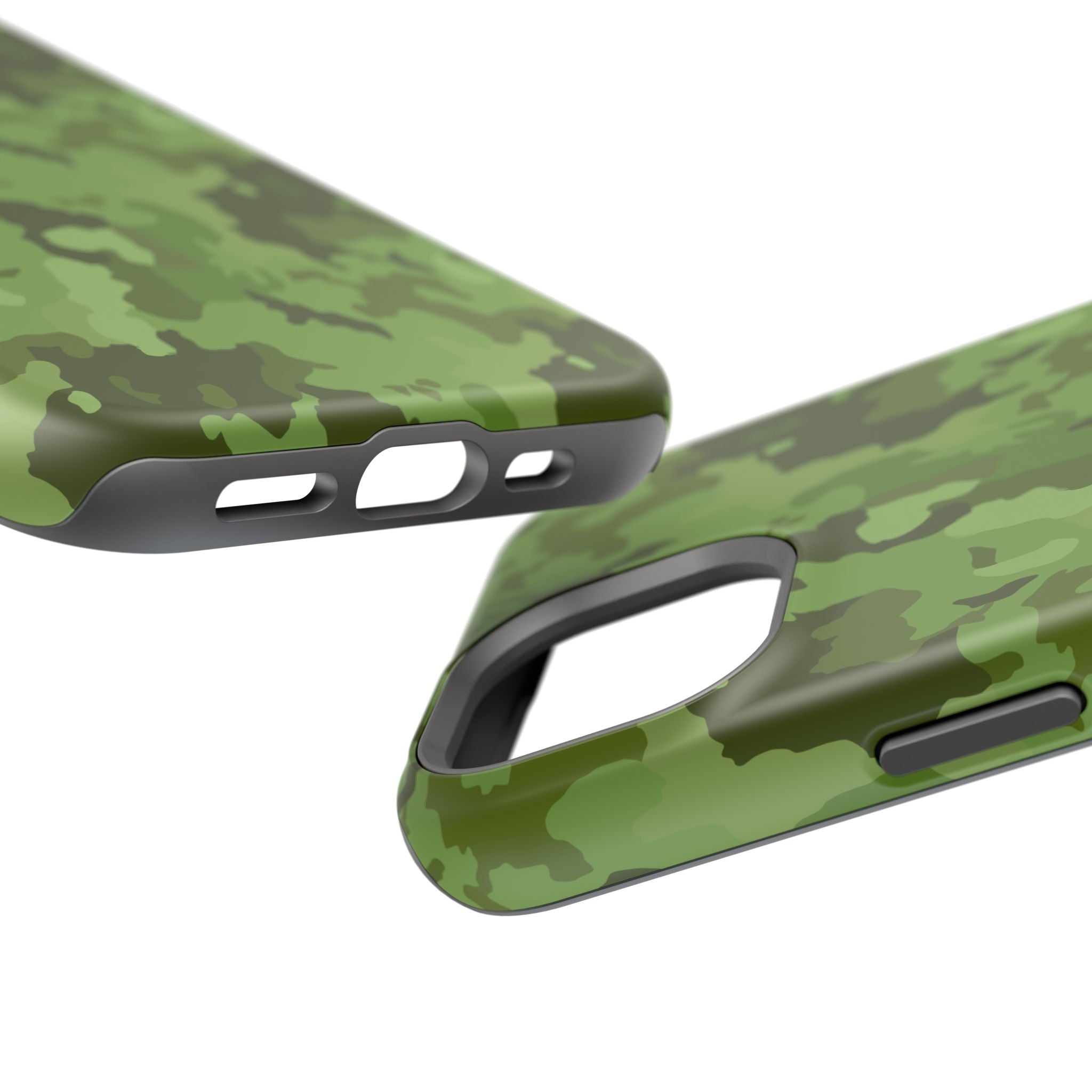 Magnetic Impact-Resistant Cases - Green Camo