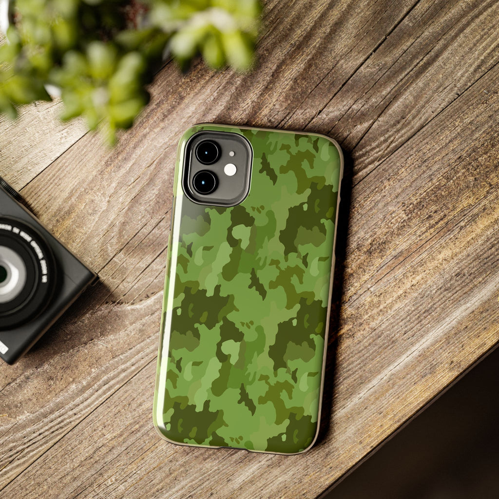 Tough Phone Cases - Green Camo