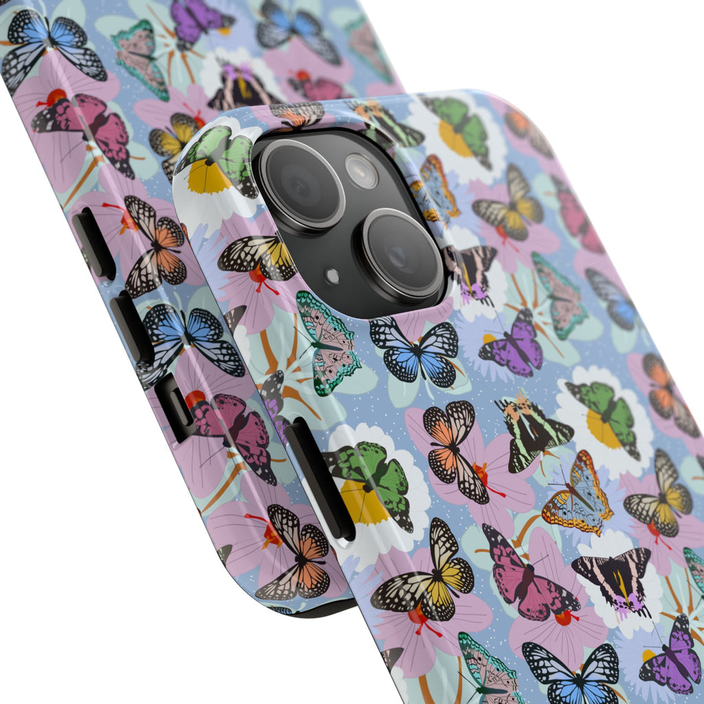 Tough Phone Cases - Butterflies and Flowers