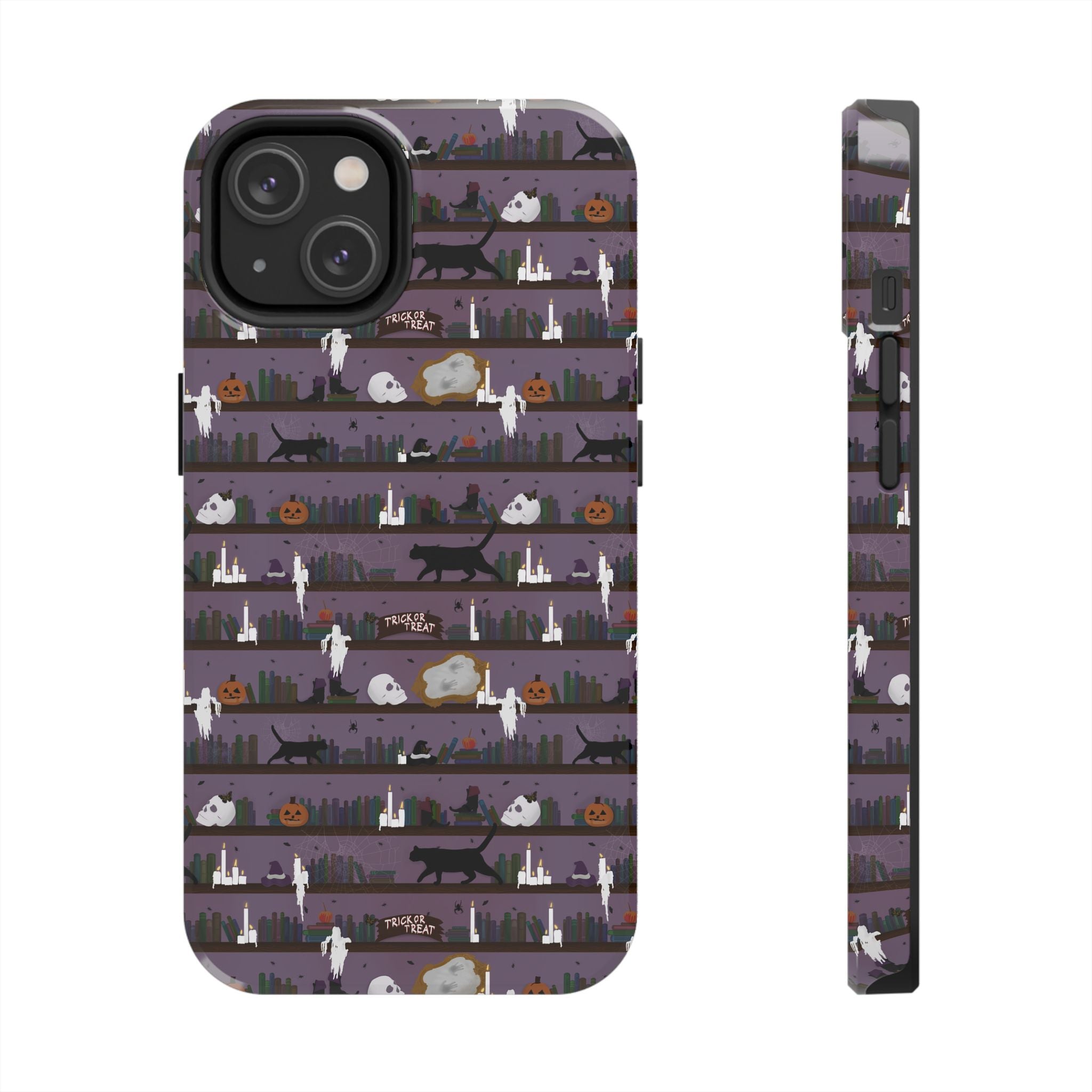Tough Phone Cases - Spooky Bookcase