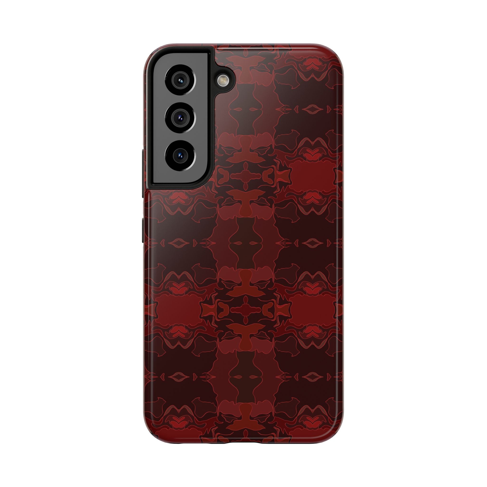 Tough Phone Cases - Red Kaleidoscope Pattern