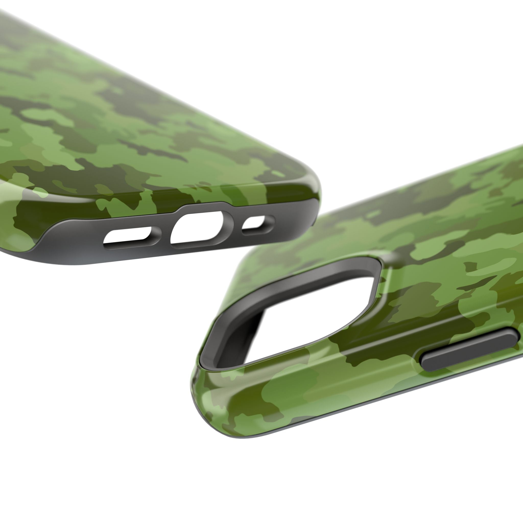 Magnetic Impact-Resistant Cases - Green Camo