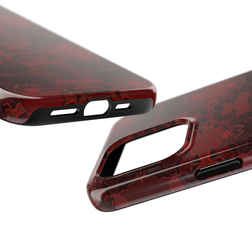 Tough Phone Cases - Red Kaleidoscope Pattern