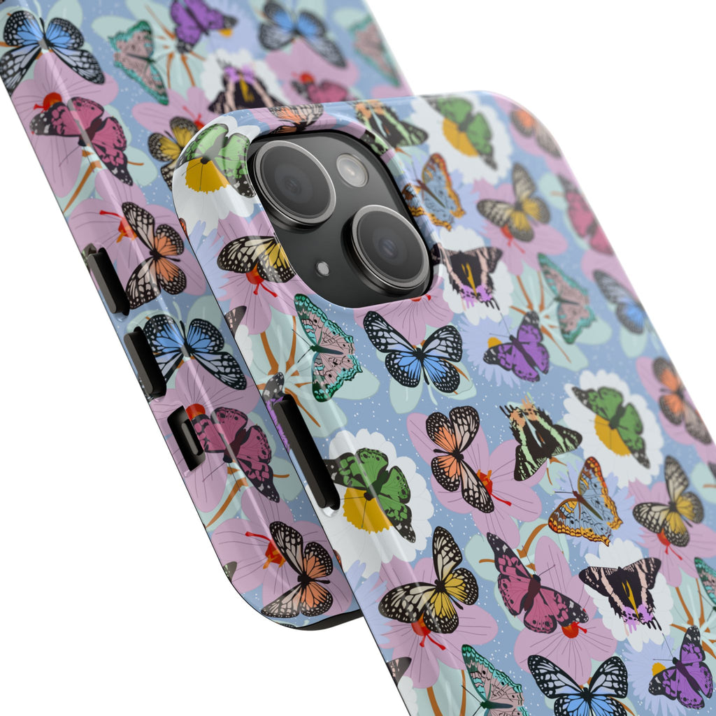 Tough Phone Cases - Butterflies and Flowers