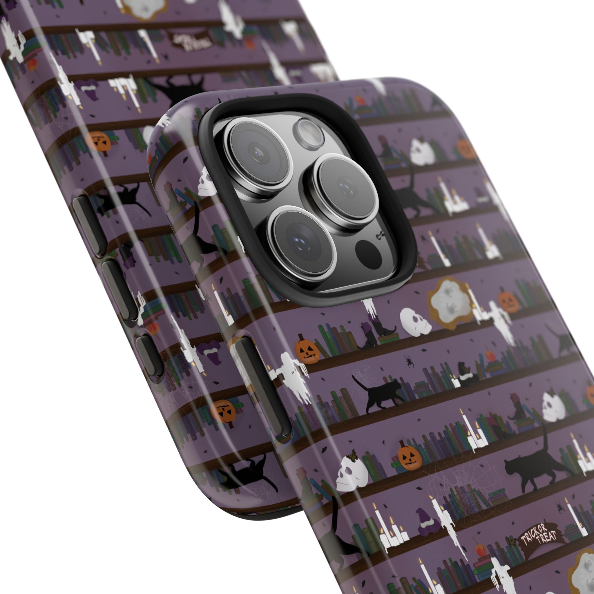 Tough Phone Cases - Spooky Bookcase