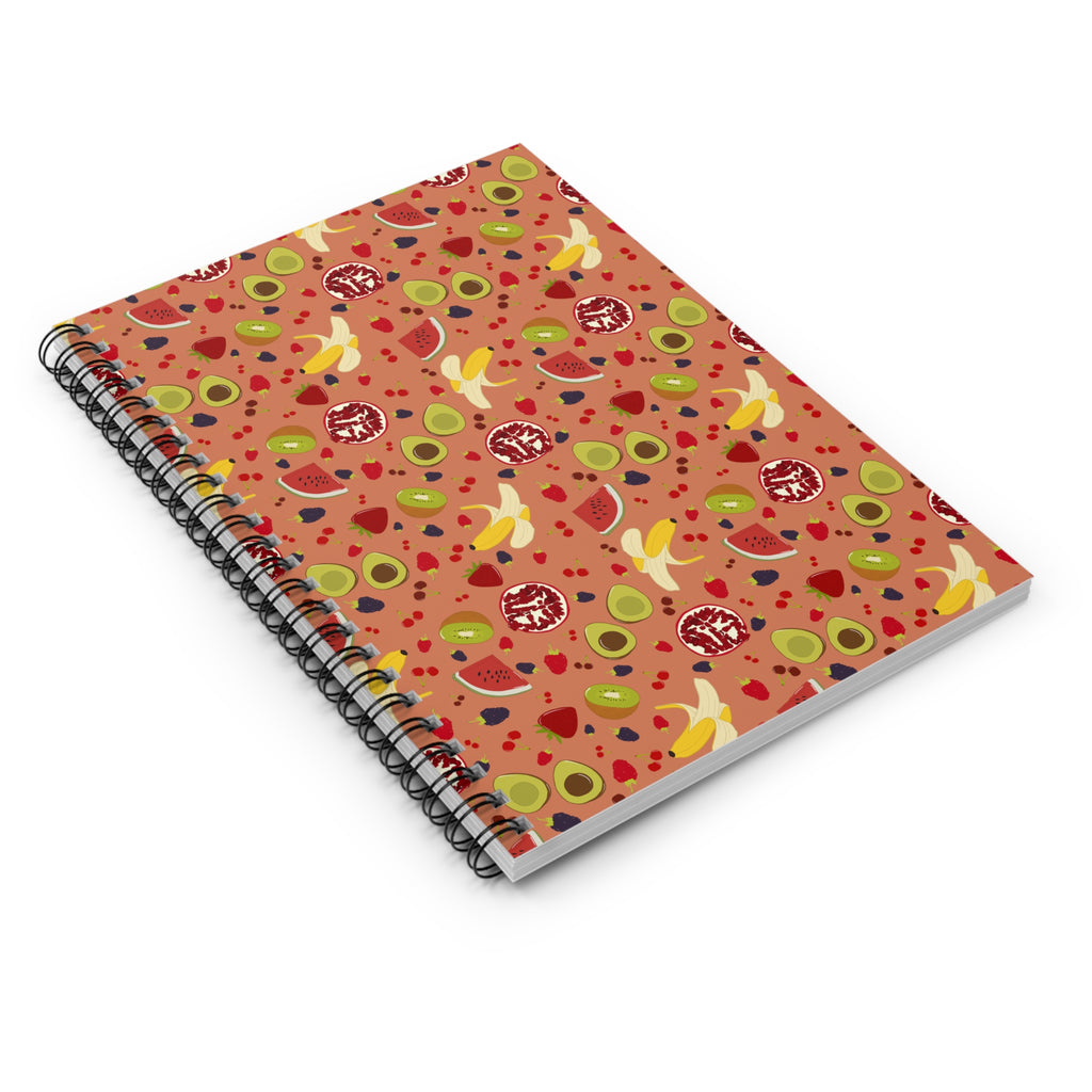 Spiral Notebook - Ruled Line - Fruits