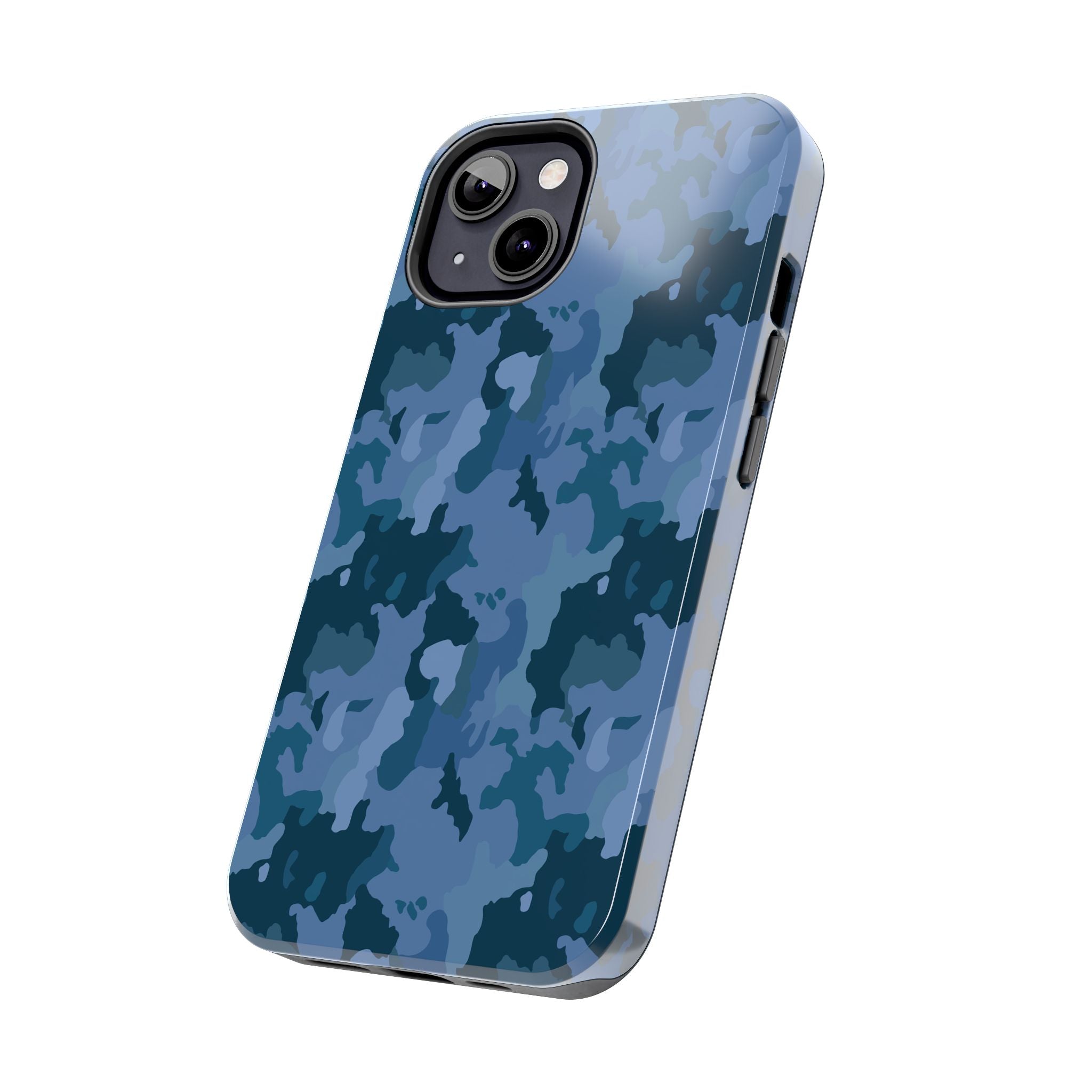Tough Phone Cases - Blue Camo